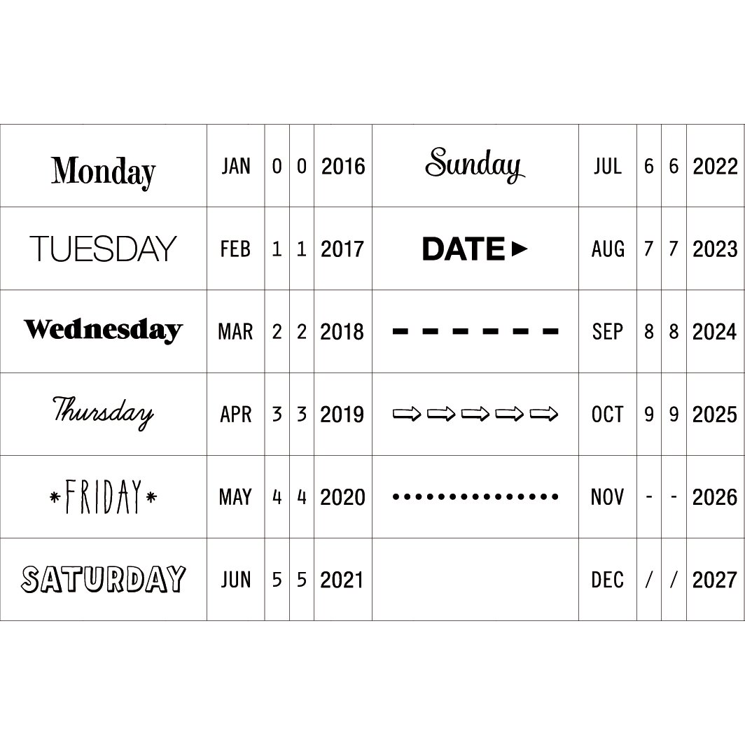 Paper Poetry Datumsstempel Today 8x8cm von Rico Design