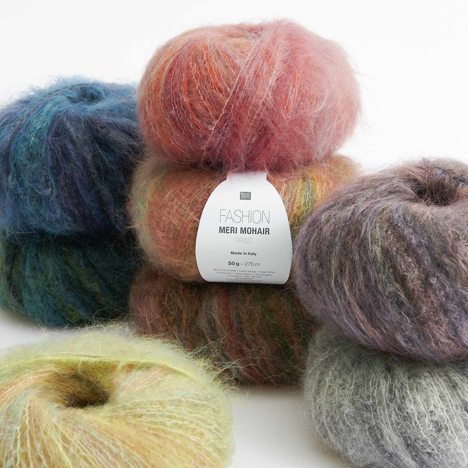 Fashion Meri Mohair Print 50g 275m Farbe Smokey Purple von Rico Design Fashion Meri Mohair Print 50g 275m Farbe Smokey Purple von Rico Design
