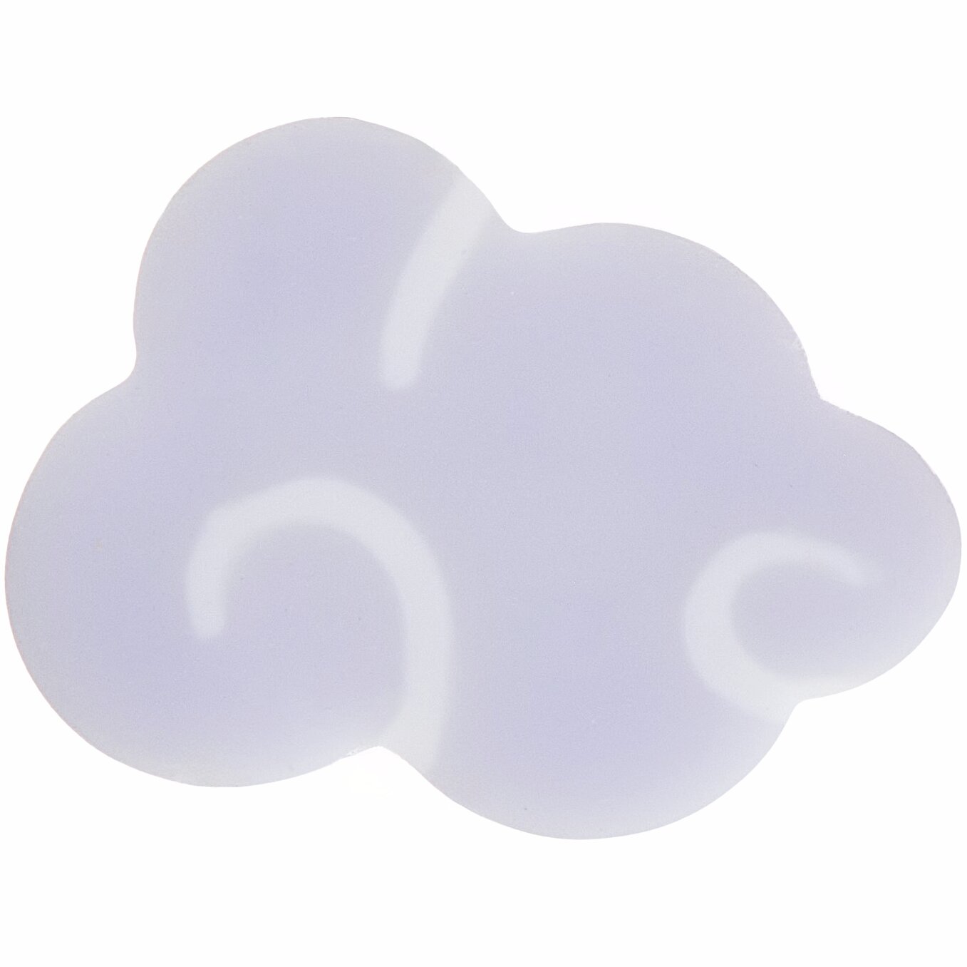 Paper Poetry 3D Radiergummi Wolke in Grau, 21x16x60mm. Wolkenförmiger Radiergummi von Rico Design.