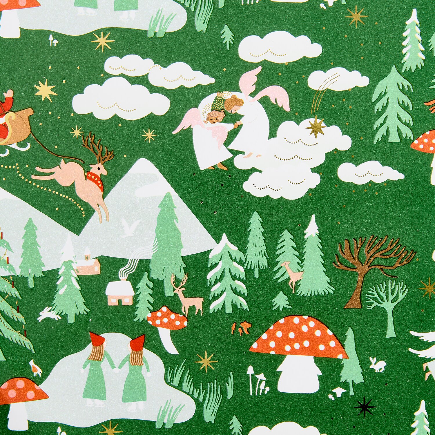 Paper Poetry Geschenkpapier Advent Adventslandschaft 0,7x2m von Rico Design