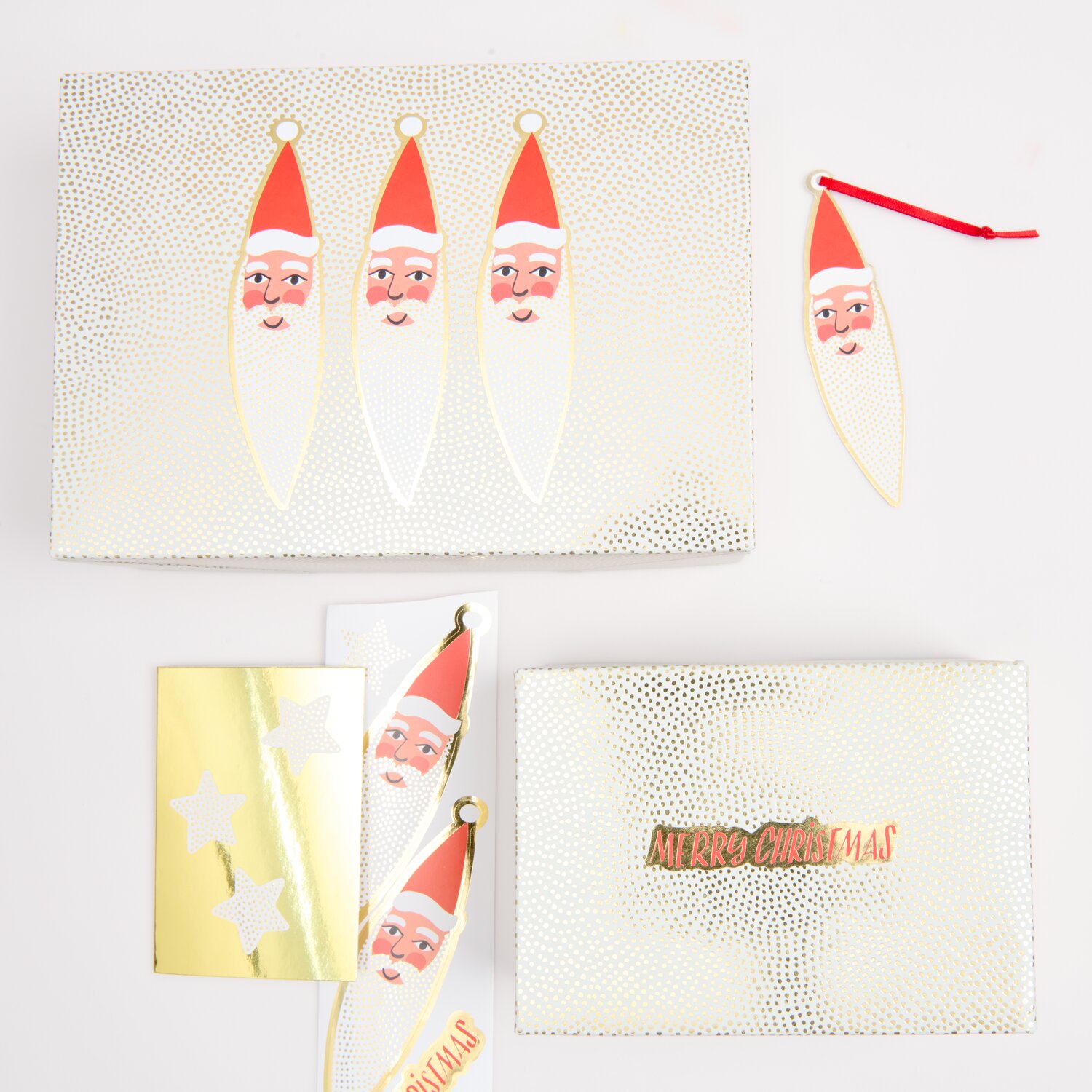Paper Poetry Sticker auf Rolle Advent Weihnachtsmann 100 Stück von Rico Design