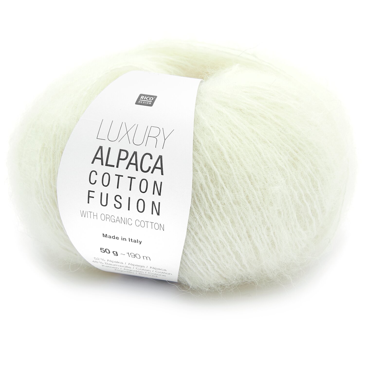 Luxury Alpaca Cotton Fusion 50g 190m Farbe Creme von Rico Design Luxury Alpaca Cotton Fusion 50g 190m Farbe Creme von Rico Design