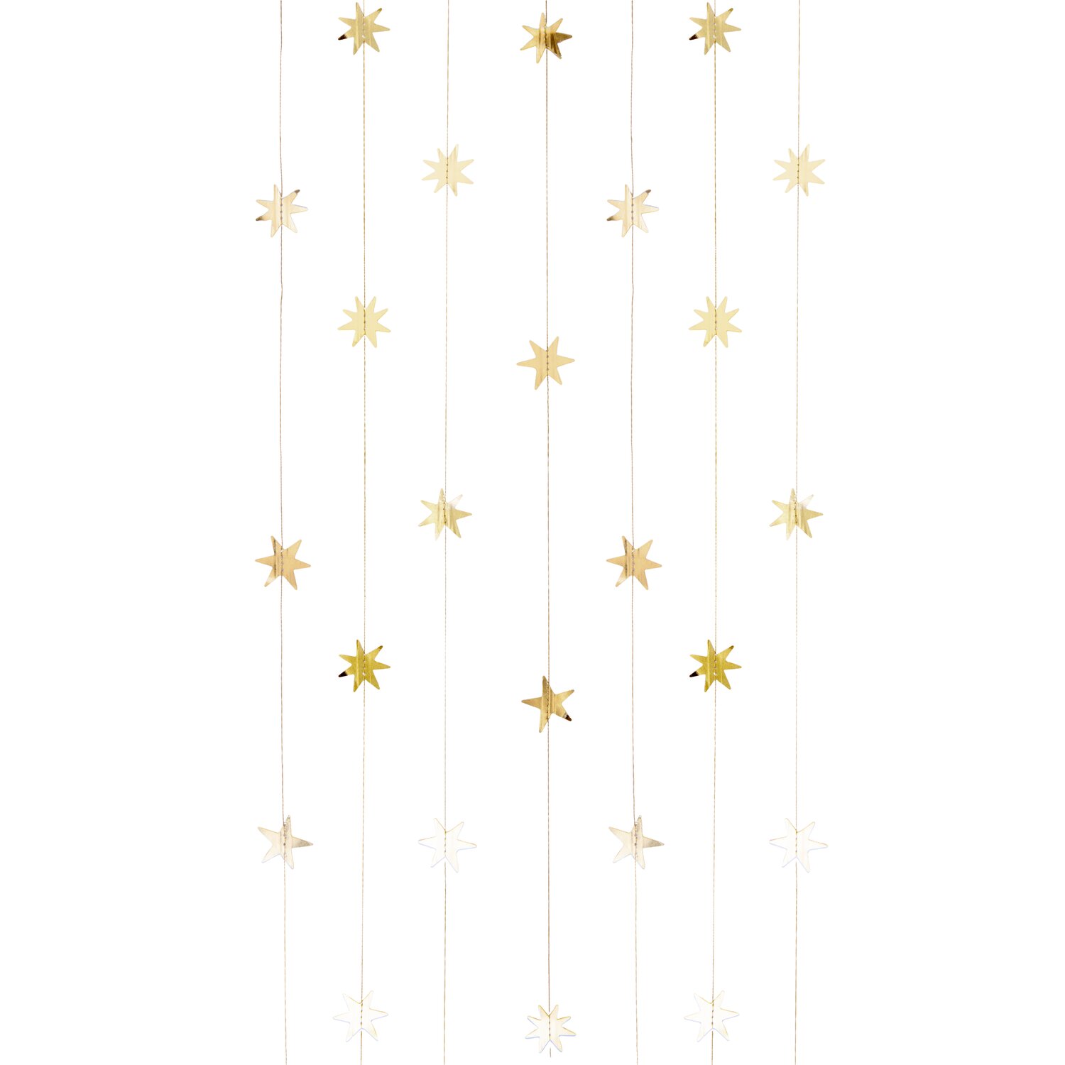Genähte Girlande Advent Sterne Gold 5m von Rico Design