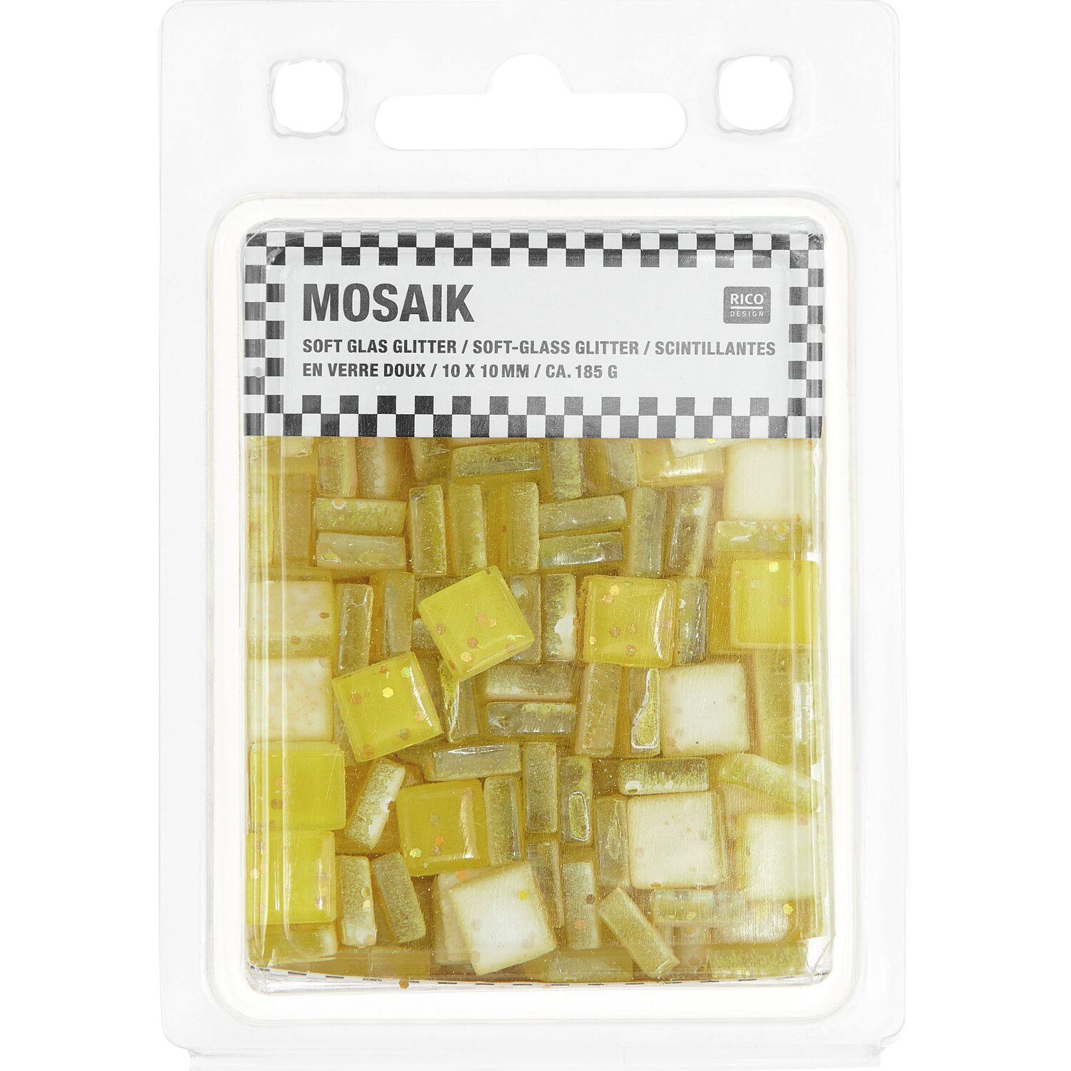 Soft-Glas Mosaiksteine Glitter 185g