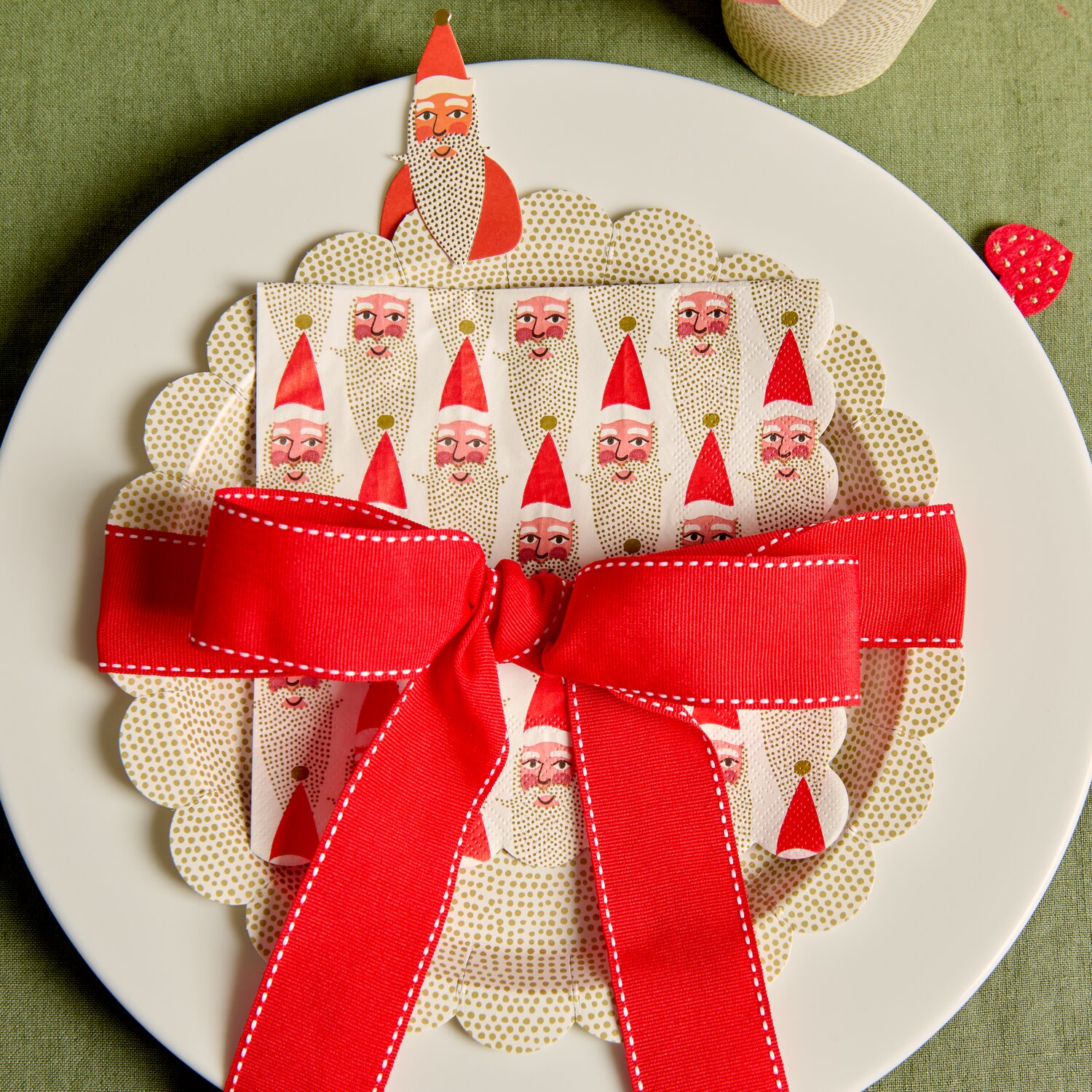Servietten Advent Weihnachtsmann 20 Stück 32x31,5cm von Rico Design
