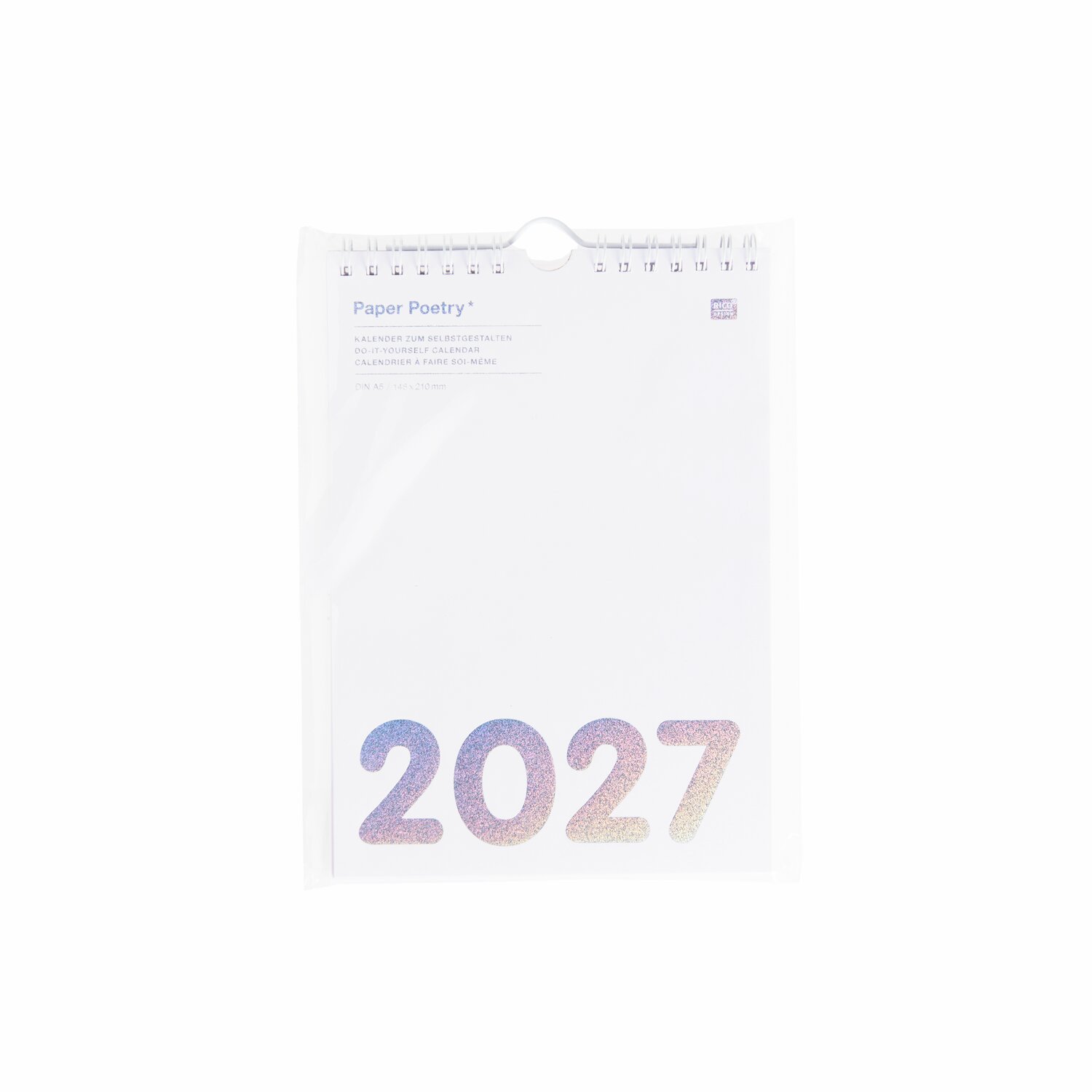 Paper Poetry Bastelkalender 2027 A5 Farbe Weiß von Rico Design