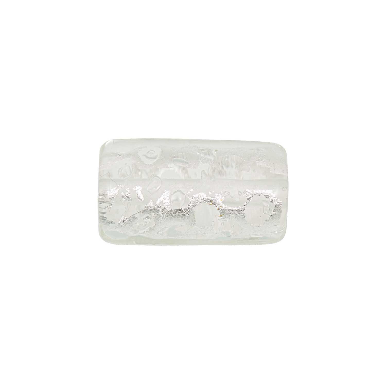 Walze perlmutt transparent 19x11mm 3 Stück