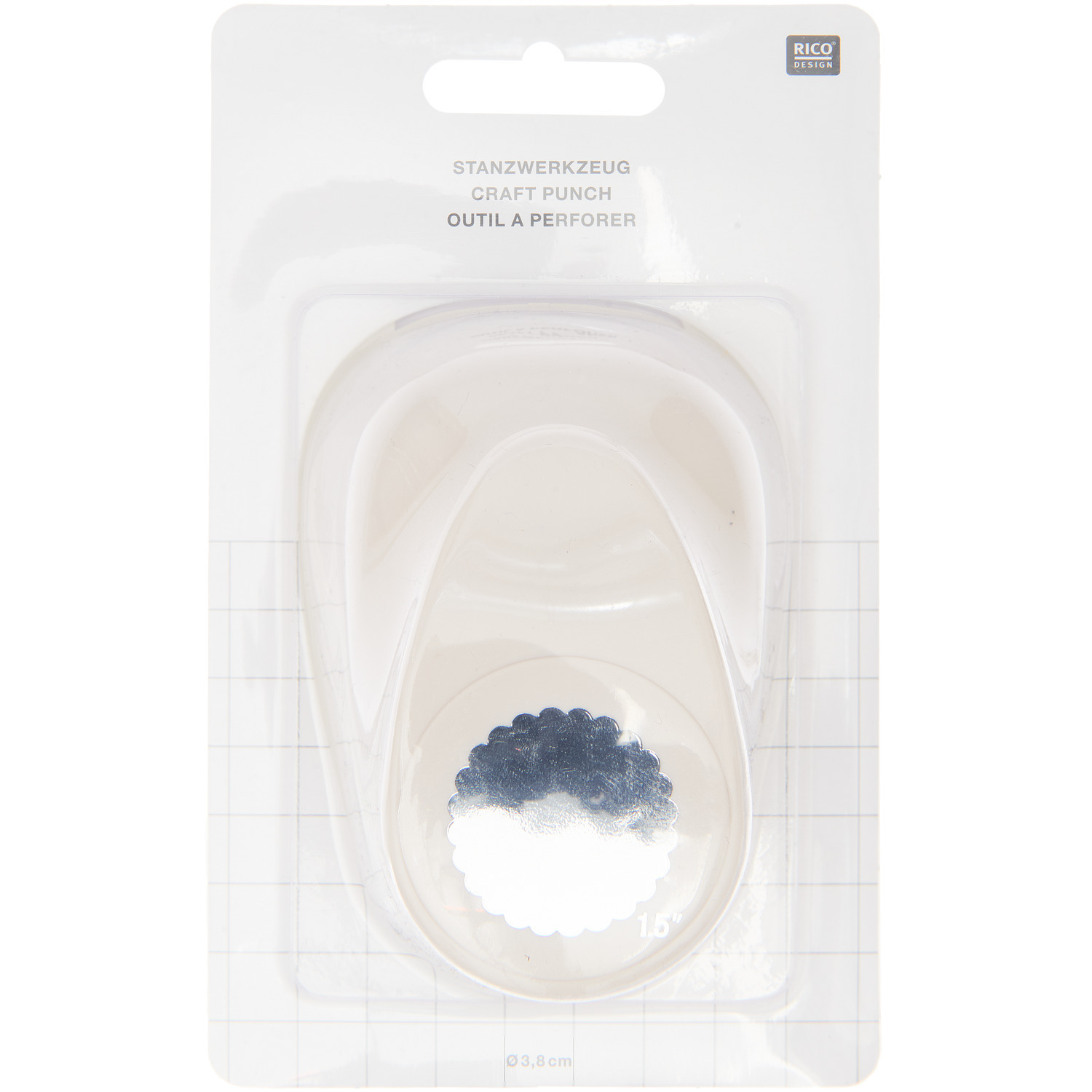 Paper Poetry Stanzer Kreis Wellenmuster 3,8cm Paper Poetry Stanzer Kreis Wellenmuster 3,8cm