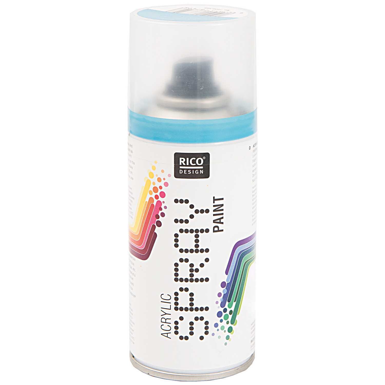 Spray Paint 150ml von Rico Design in Türkis. Ideal für kreative Projekte und Dekorationen.