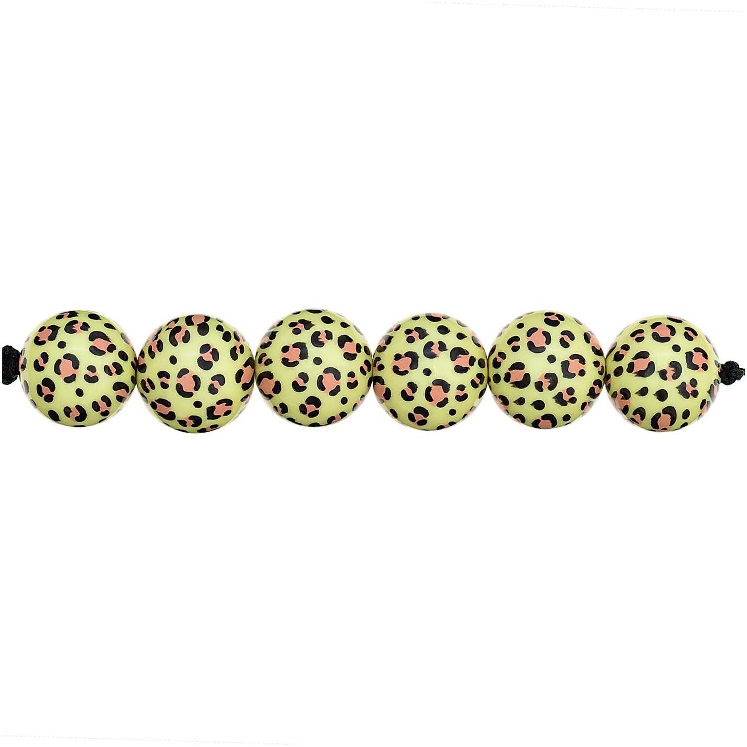 Perlen Acid Leo 16mm 6 Stück Perlen Acid Leo 16mm 6 Stück