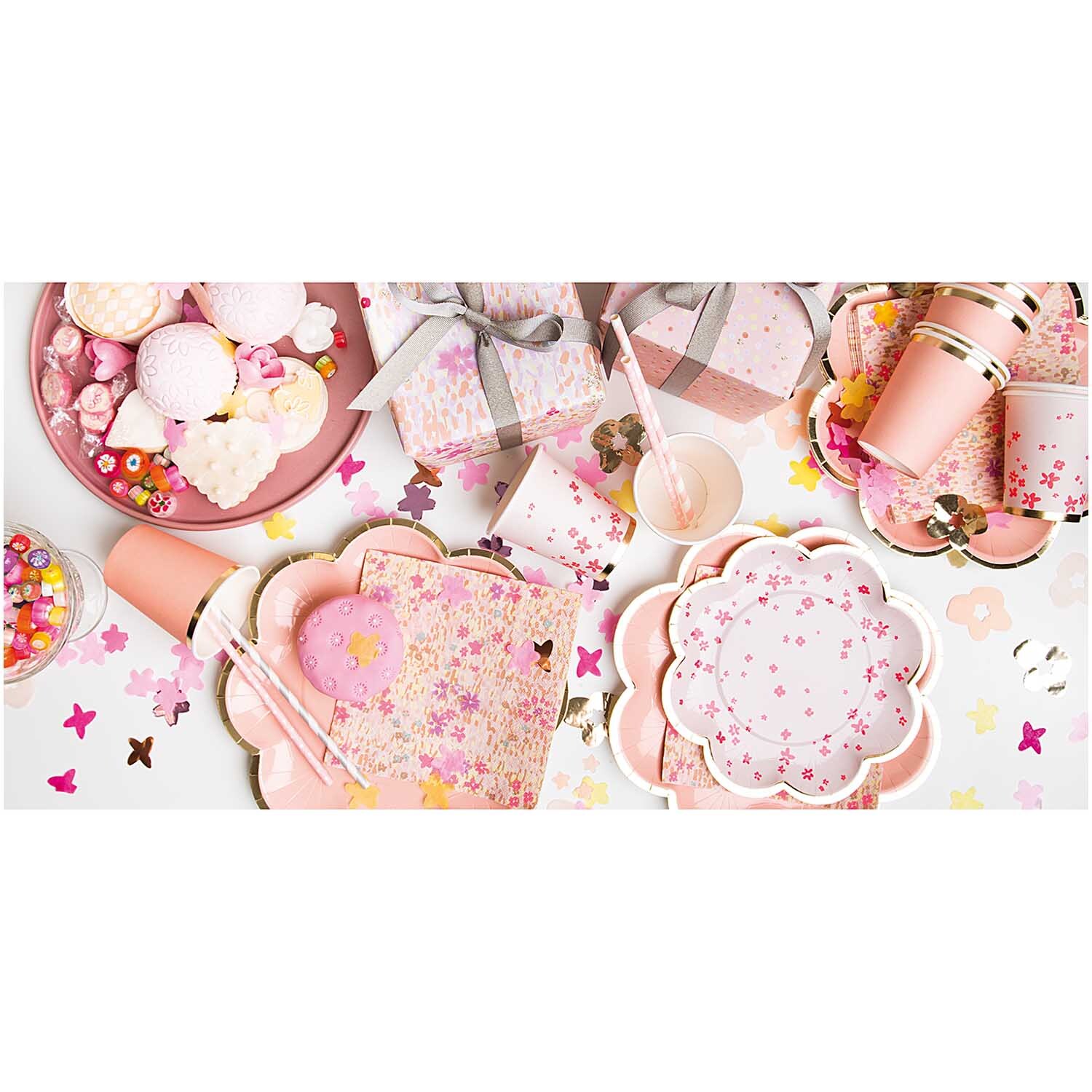 Servietten Crafted Nature Blumenwiese rosa 33x33cm 20 Stück Servietten Crafted Nature Blumenwiese rosa 33x33cm 20 Stück
