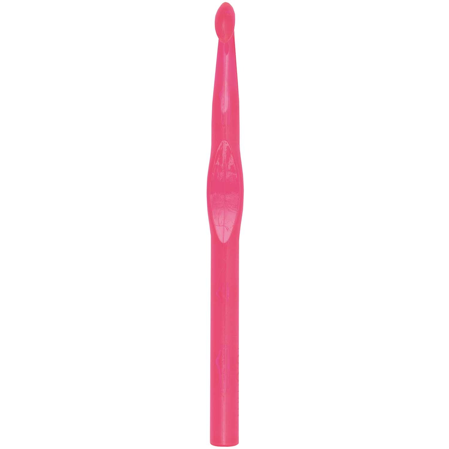 Häkelnadel 15cm von Rico Design in leuchtendem Pink, ideal für kreative Handarbeitsprojekte.