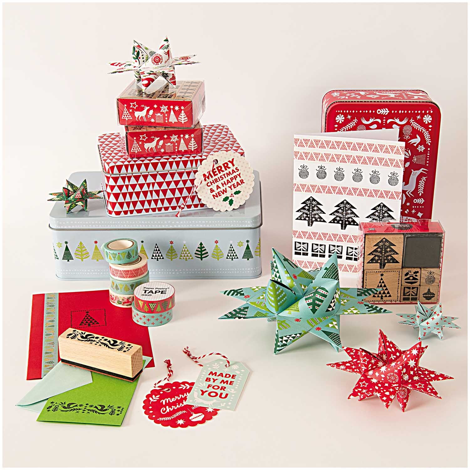 Paper Poetry Stempelset X-MAS Bordüren 3 Stück