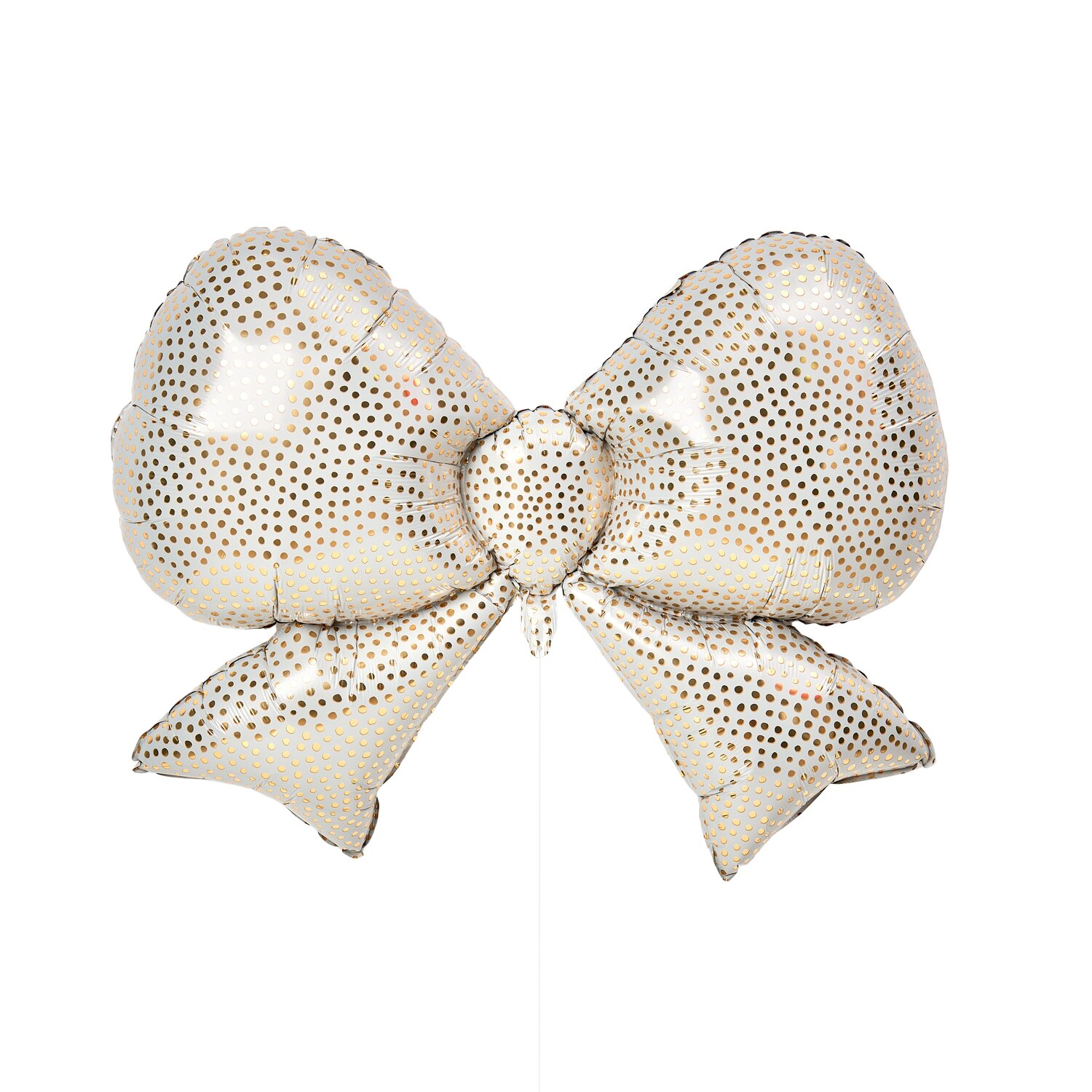 Folienballon Advent Schleife Pünktchen Creme/Gold von Rico Design