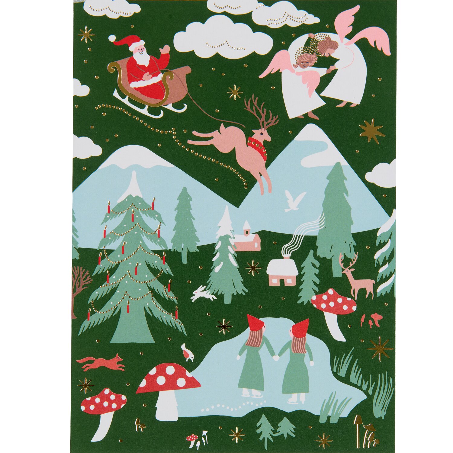 Paper Poetry Postkartenblock Advent Advent 10 Karten von Rico Design