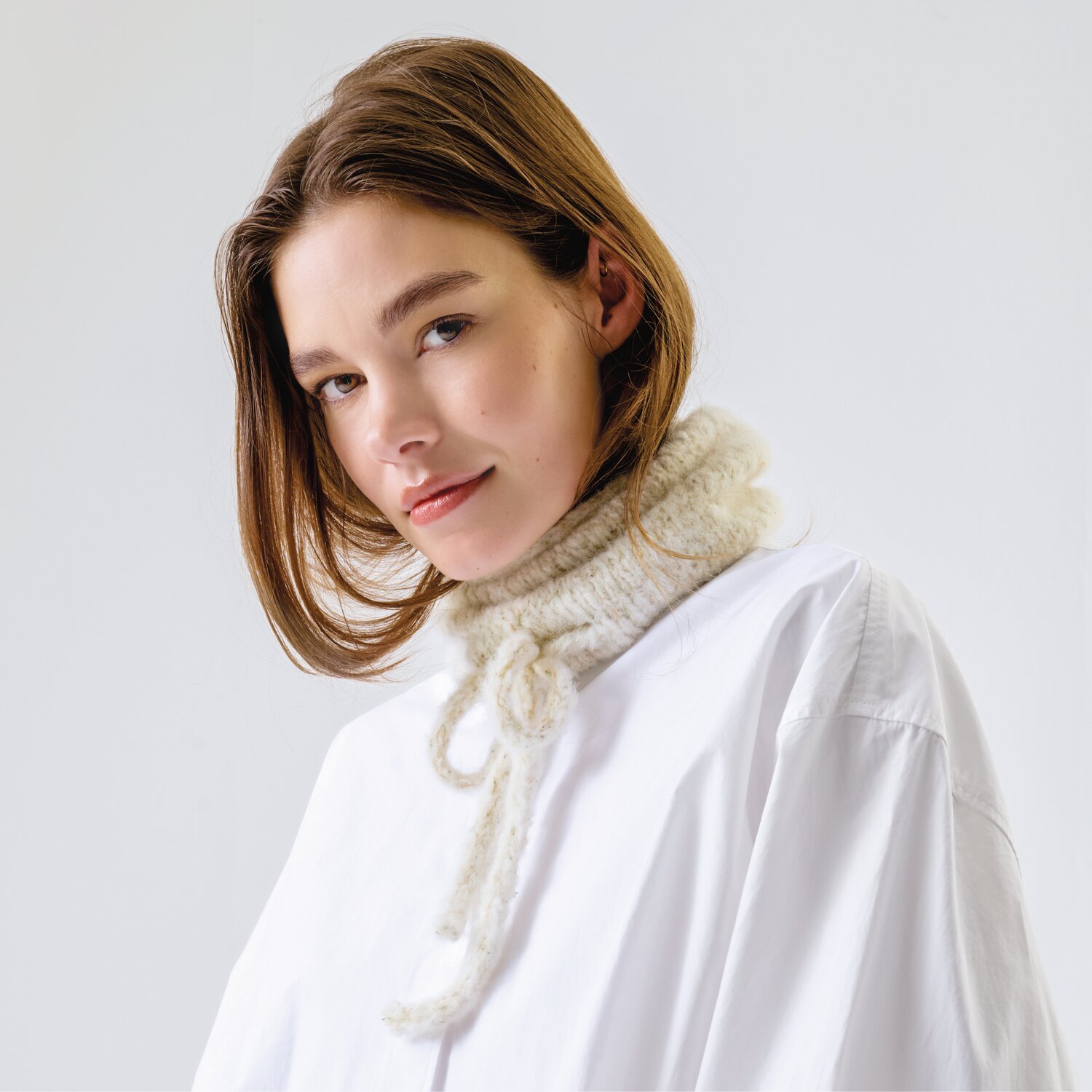 Strickset Kragen Modell 20a aus Made by Me No. 21 von Rico Design