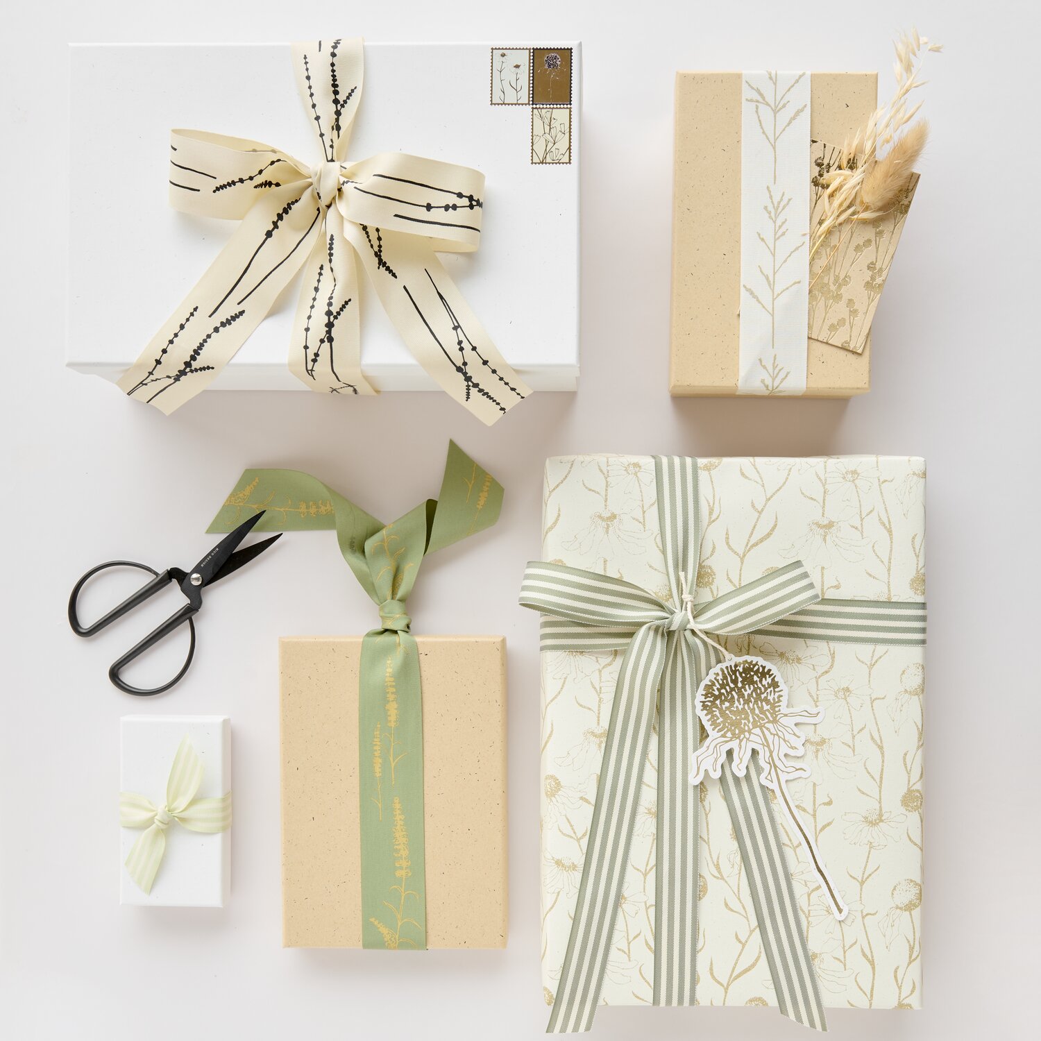 Paper Poetry Webband Duo Streifen 25mmx3m Farbe Grünbeige/Creme von Rico Design