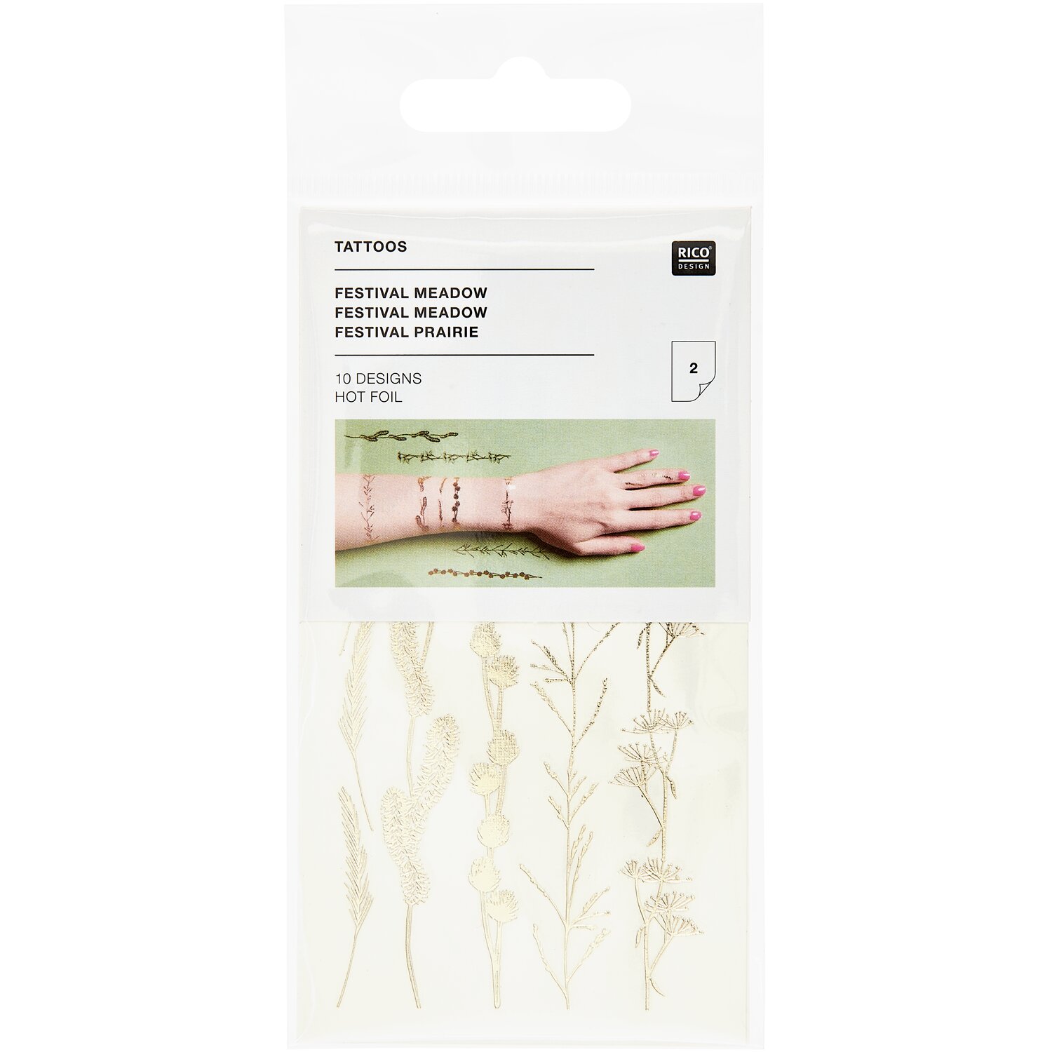 Tattoos in the Meadow 10 Stück von Rico Design