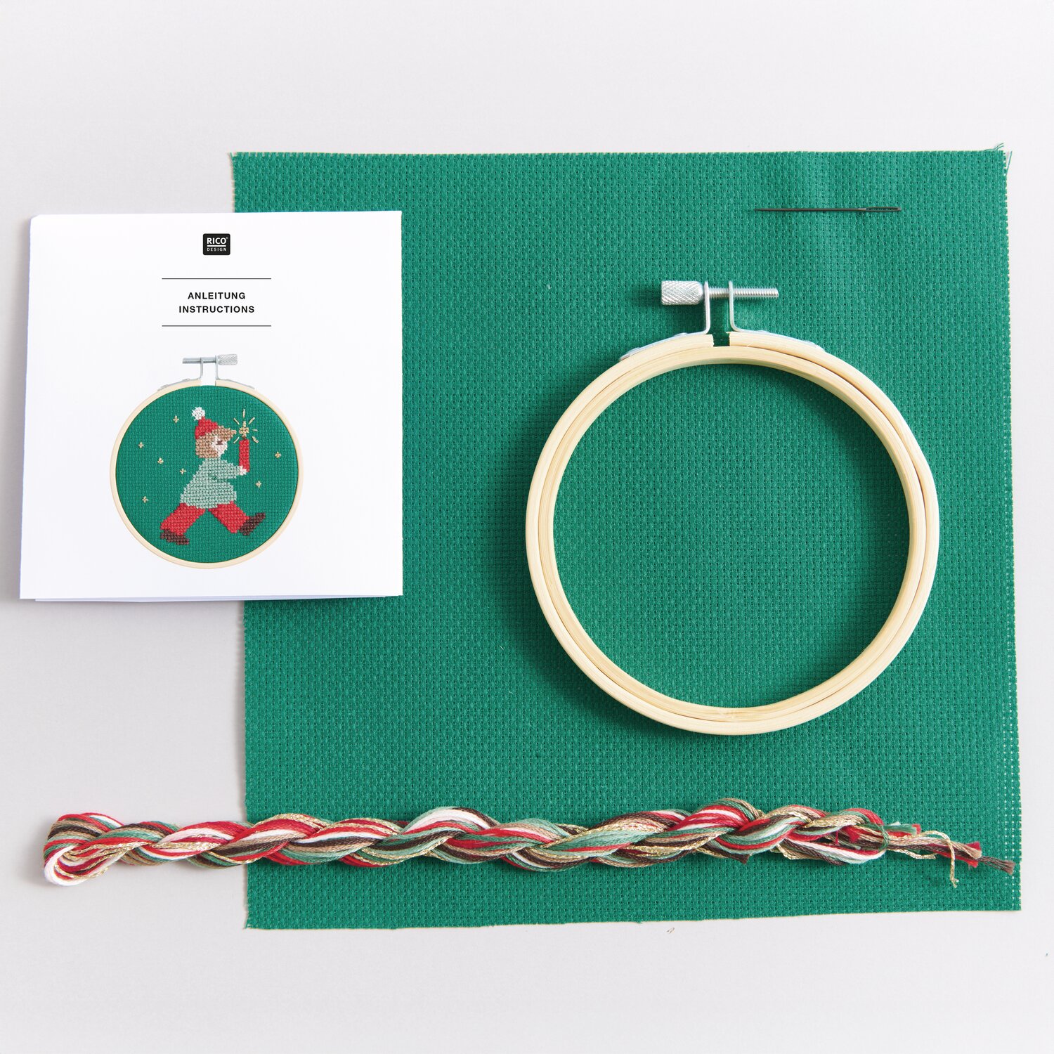 Stickpackung Lichterkind Ø10cm von Rico Design Stickpackung Lichterkind Ø10cm von Rico Design