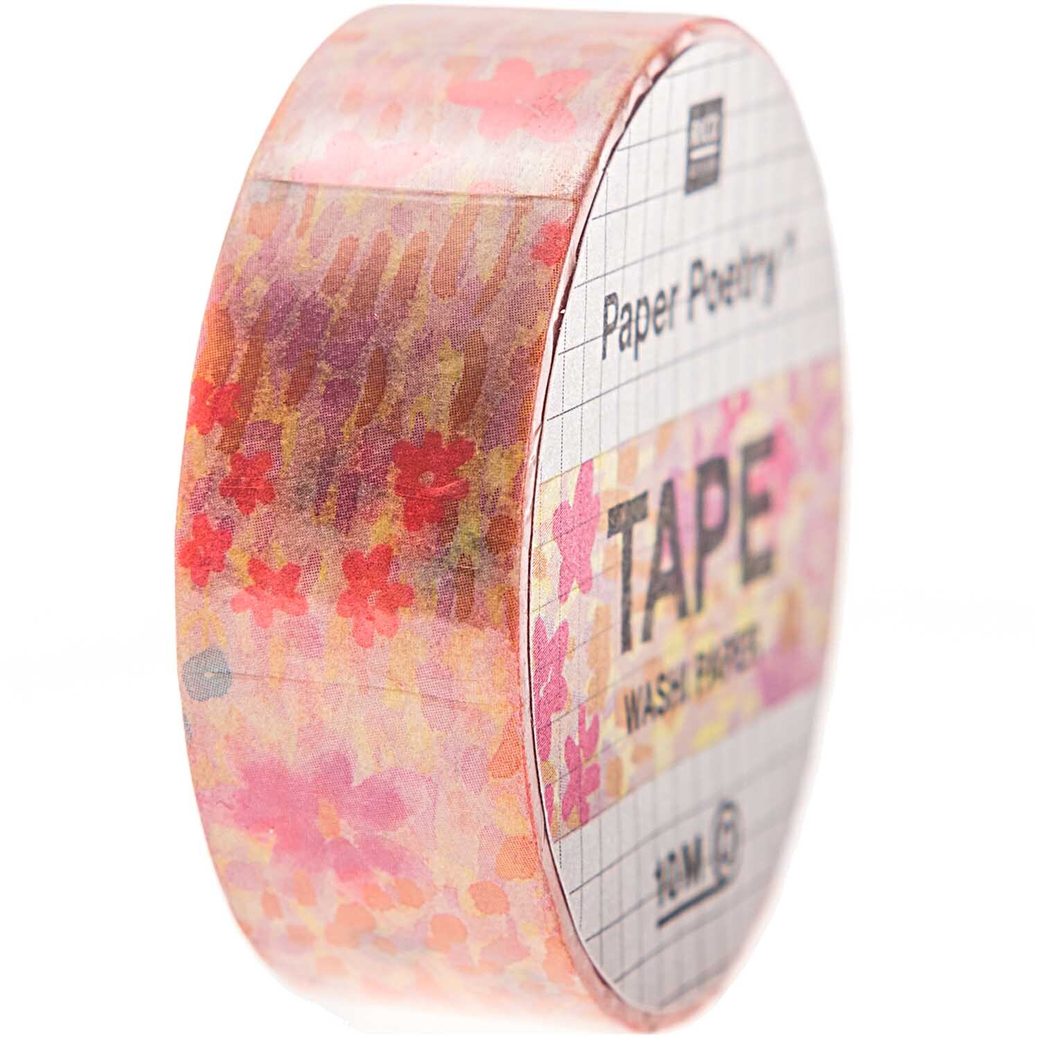Paper Poetry Tape Crafted Nature Blumenwiese rosa 1,5cm 10m Paper Poetry Tape Crafted Nature Blumenwiese rosa 1,5cm 10m