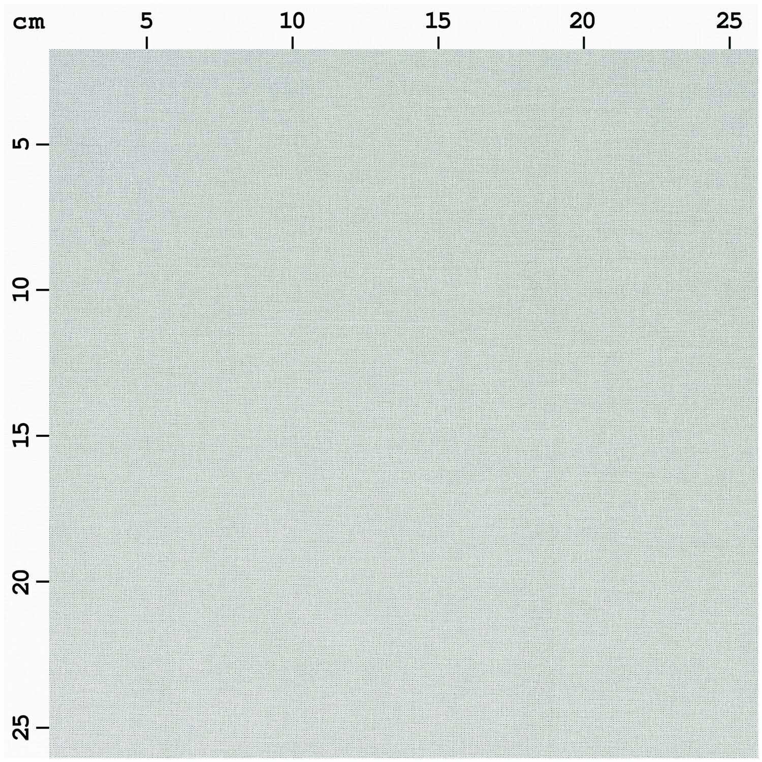 Stoff uni 140cm in Eisblau von Rico Design, zeigt eine gleichmäßige, eisblaue Textur auf einem Maßband-Hintergrund.