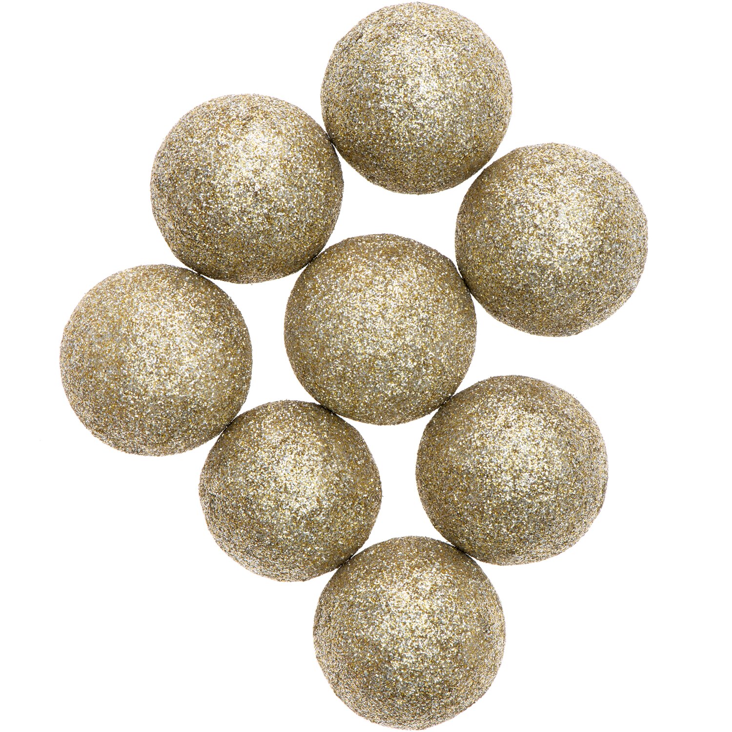 Glitterkugeln gold von Rico Design, funkelnde Dekorationselemente in schimmerndem Goldton. Ideal für festliche Anlässe und kreative Projekte.