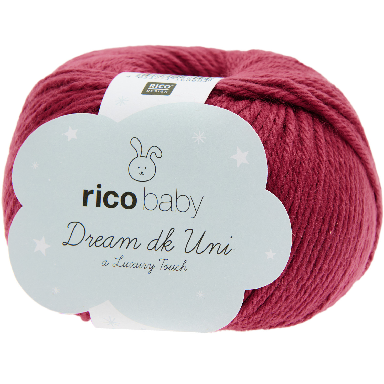 Rico Baby Dream dk uni - A Luxury Touch: Bordeaux-farbene Wolle von Rico Design, 50g, 115m. Ideal für weiche, luxuriöse Strickprojekte.