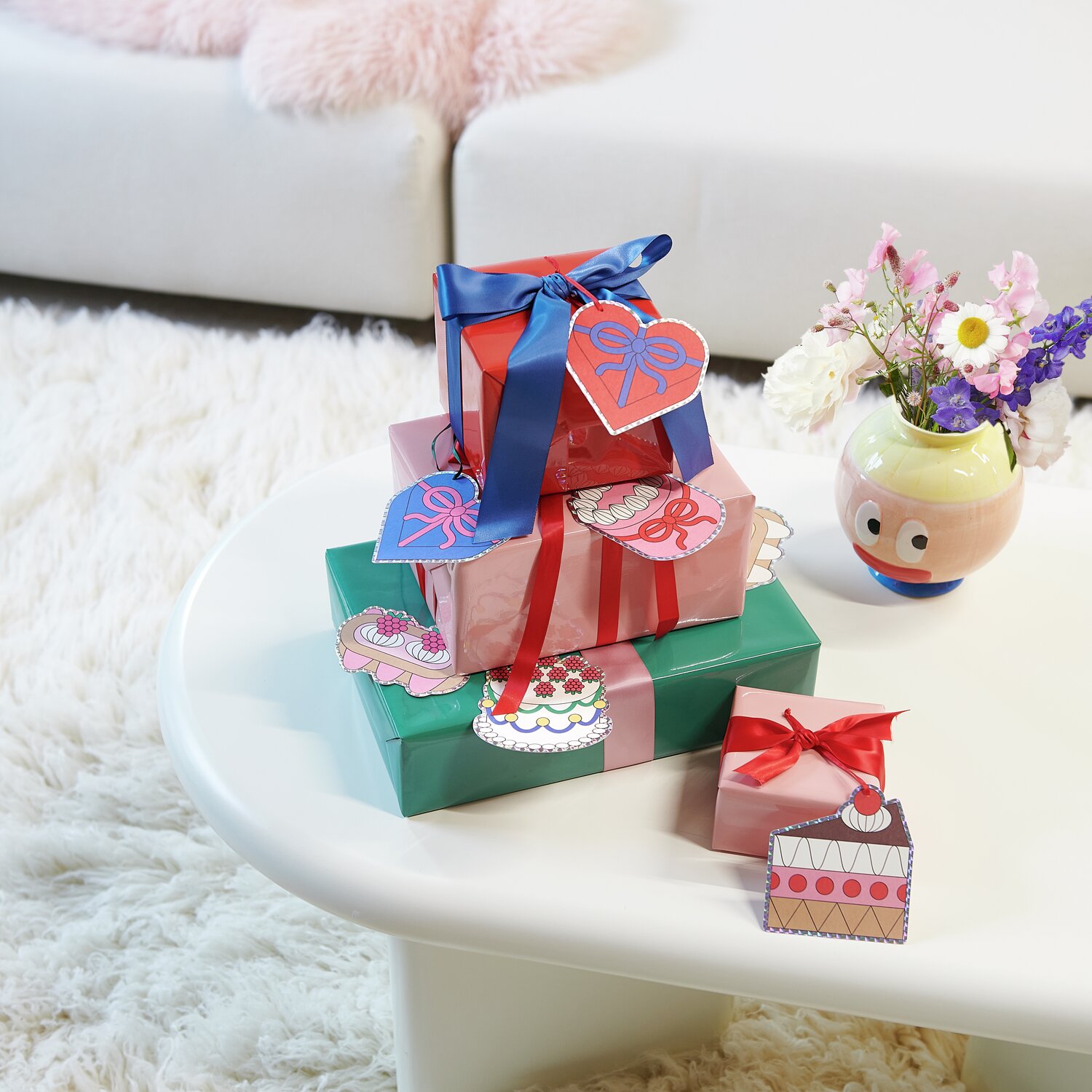 Rico Design x Redfries Geschenkanhänger Eye Candy 8-teilig von Rico Design