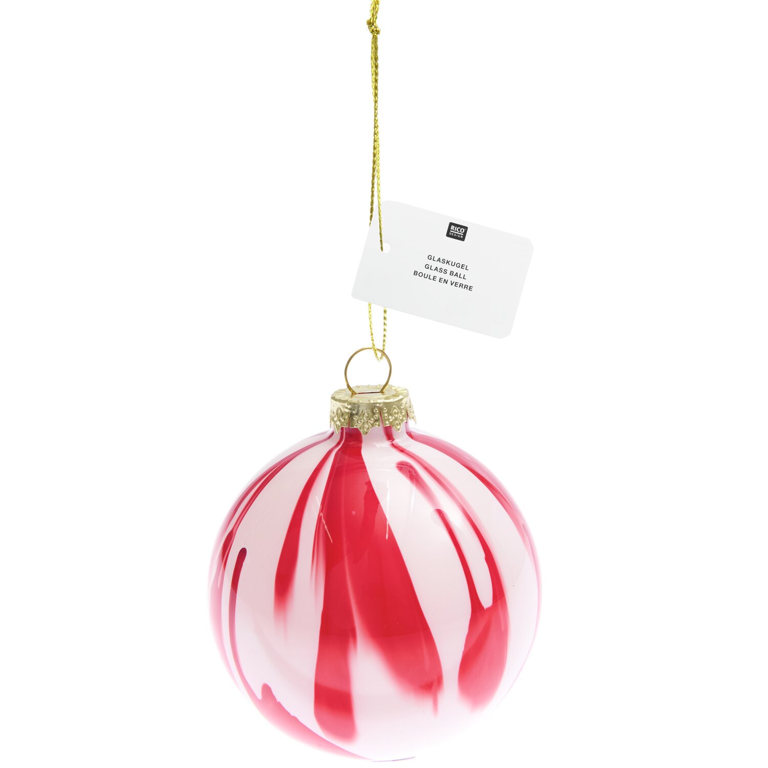 Glaskugel Weiß Ø8cm von Rico Design