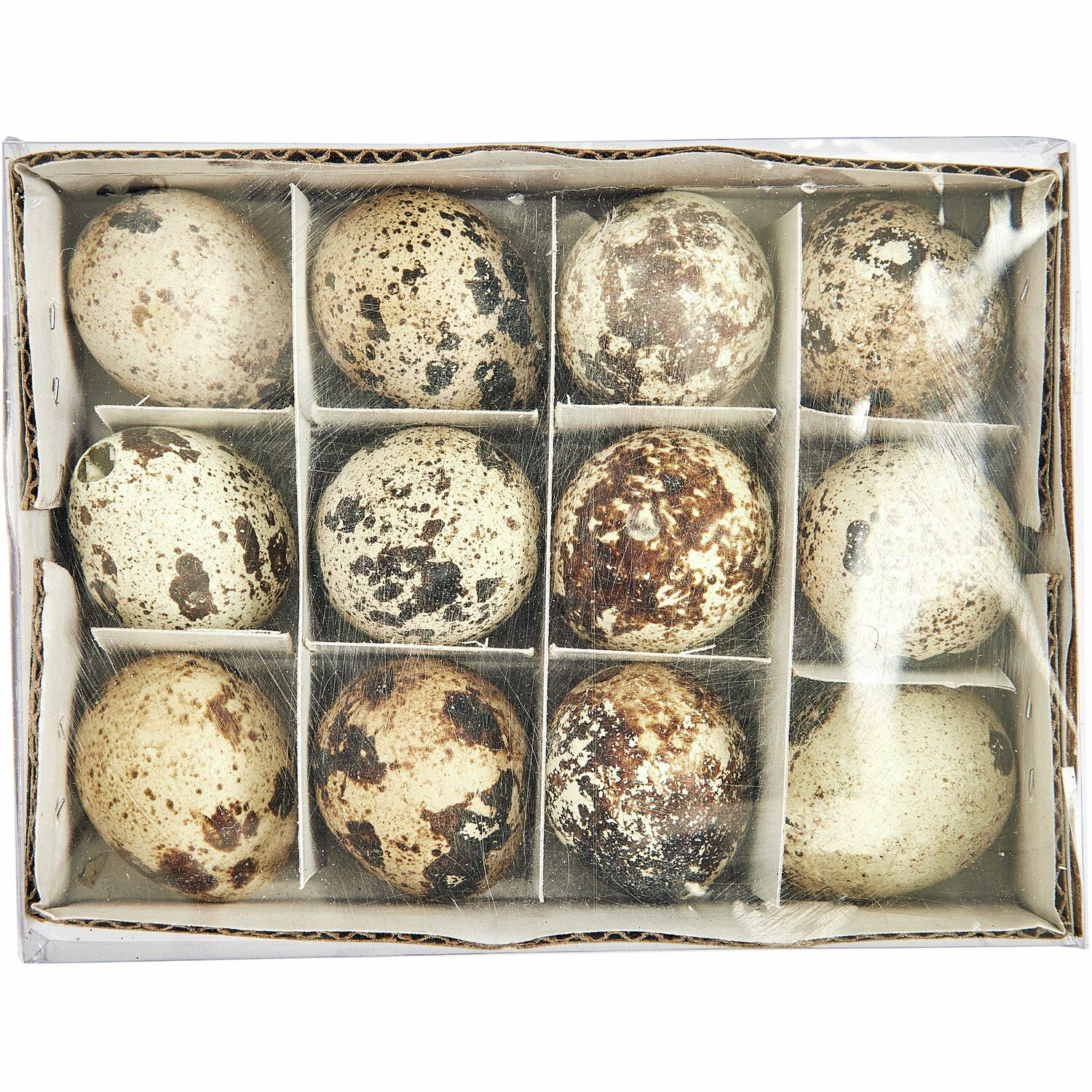 Wachtelei natur 12 Stück 2,5cm von Rico Design