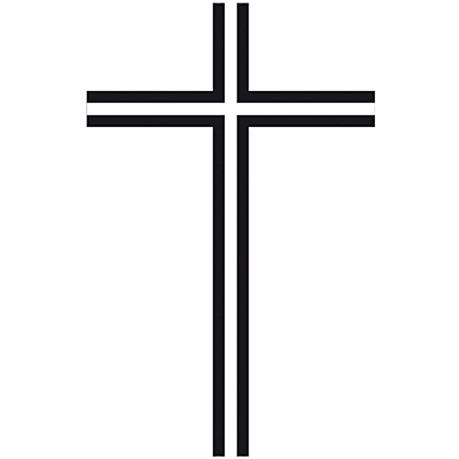 Stempel Kreuz Kontur 4x4cm