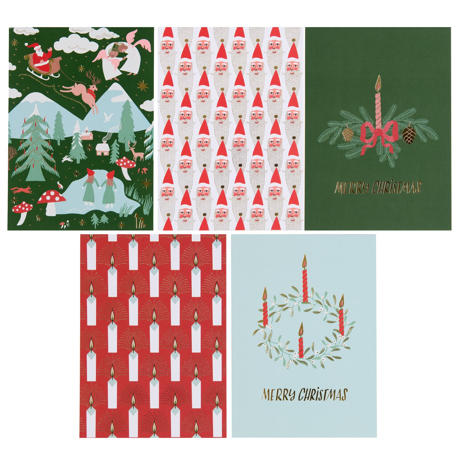 Paper Poetry Postkartenblock Advent Advent 10 Karten von Rico Design