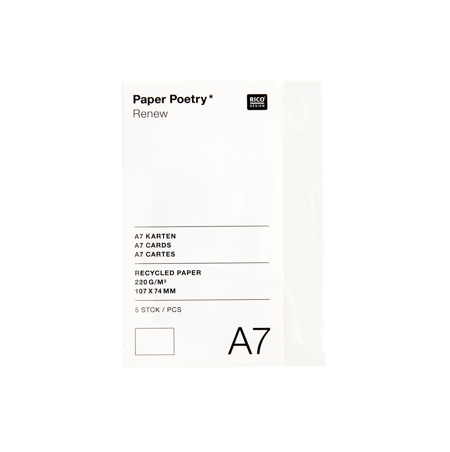 Paper Poetry Renew Karten A7 Paper Poetry Renew Karten A7