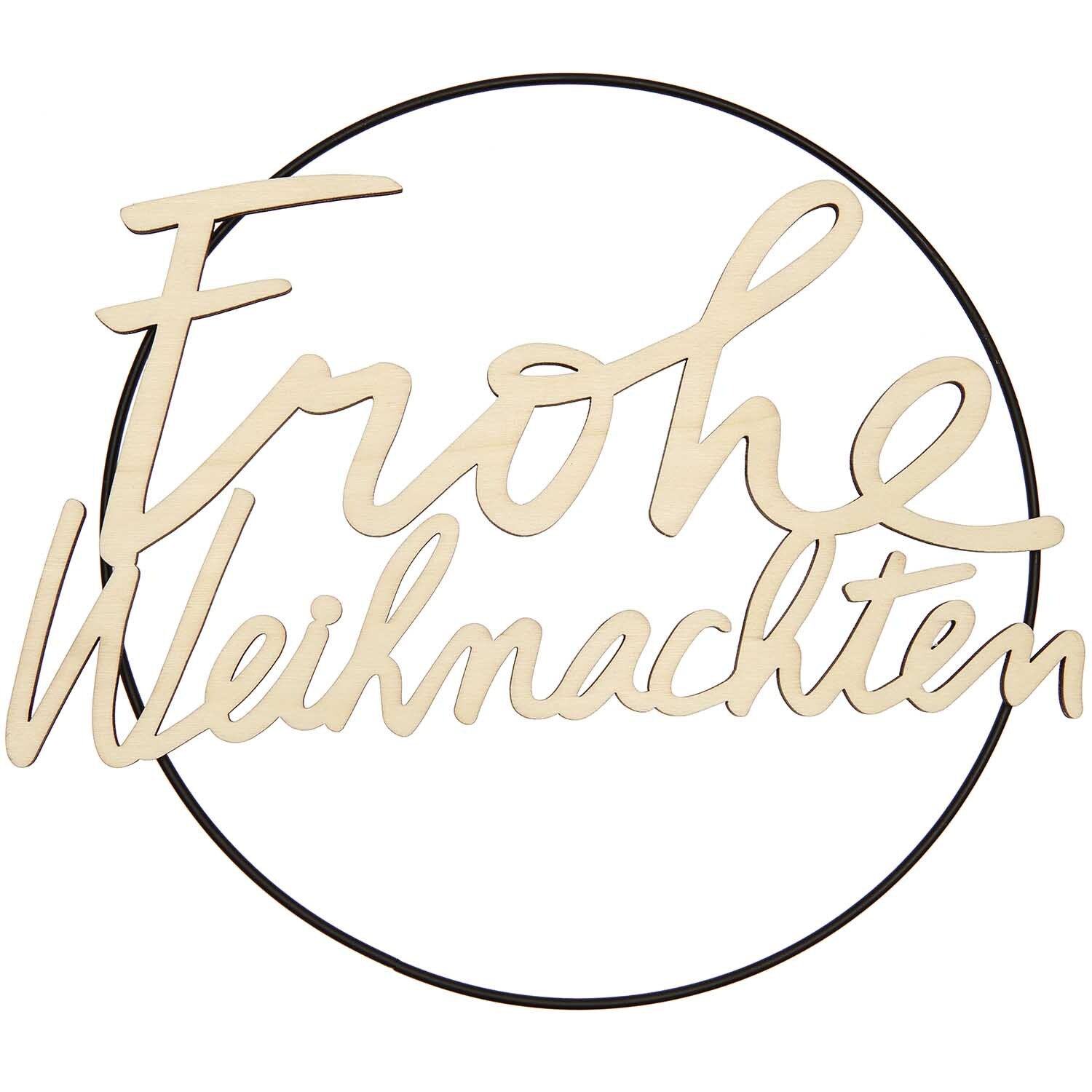 Holzschriftzug magnetisch "Frohe Weihnachten" 27,8x20,1cm Holzschriftzug magnetisch "Frohe Weihnachten" 27,8x20,1cm
