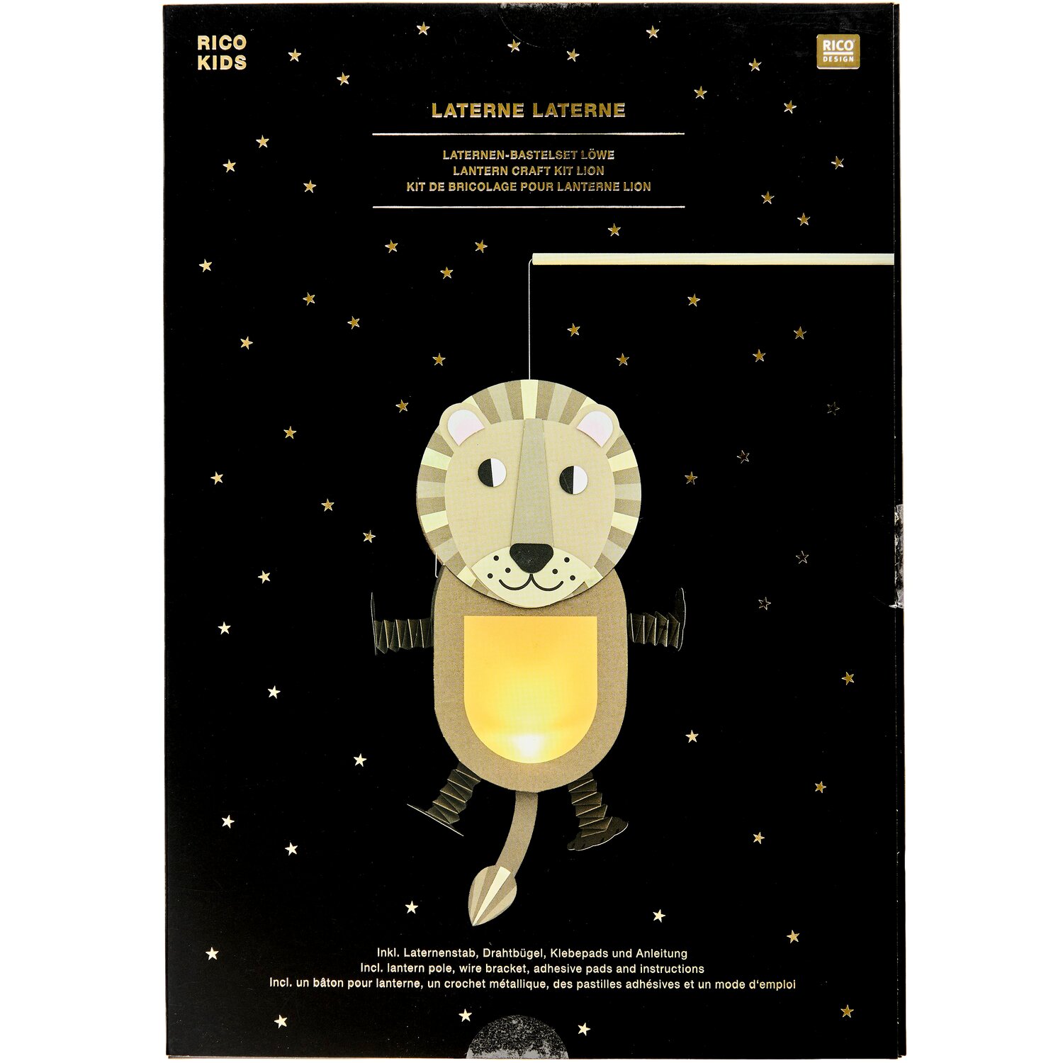 Bastelset Löwe-Laterne von Rico Design