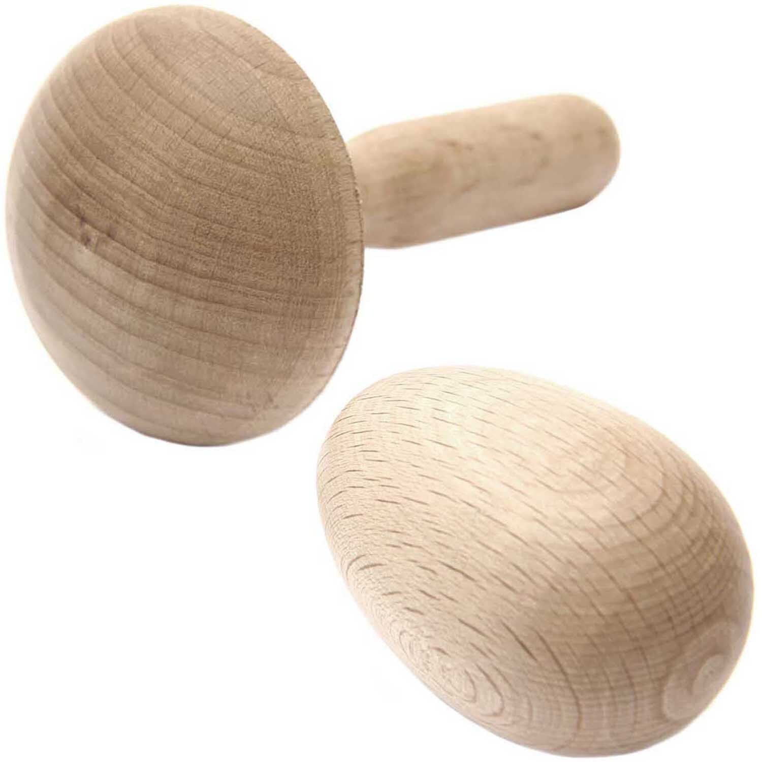 Set "Stopfpilz + Stopfei" natur, unlackiert Set "Stopfpilz + Stopfei" natur, unlackiert