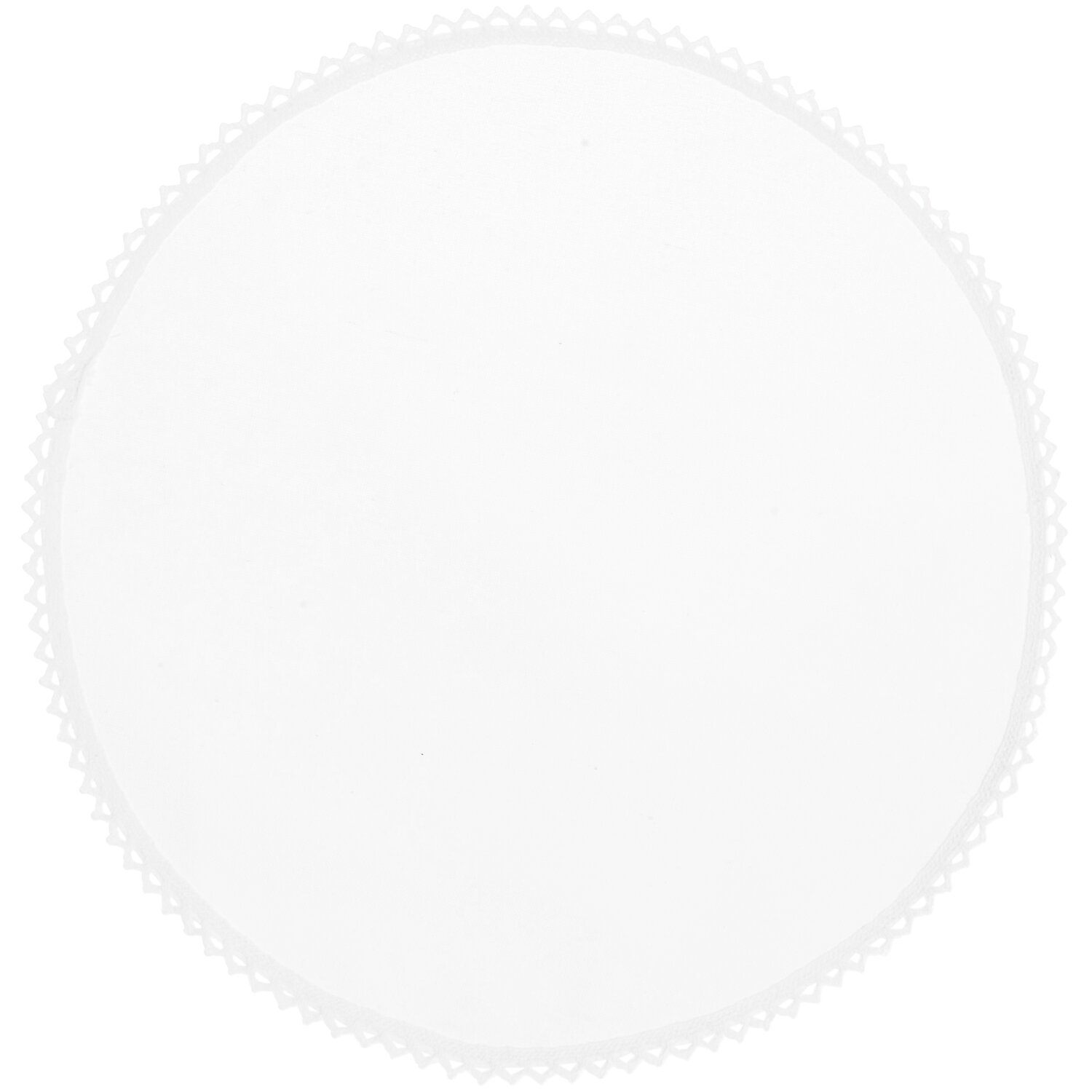 Platzsets mit Spitze Weiß rund 2 Stück Ø30cm von Rico Design