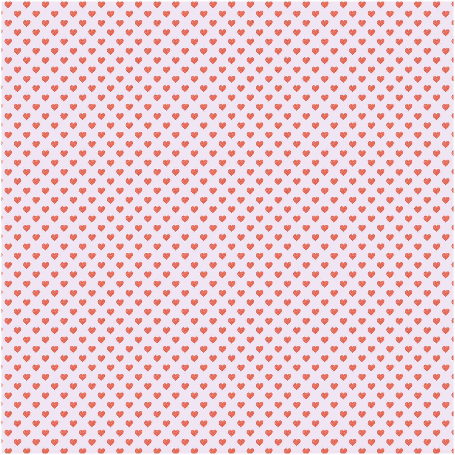 Druckstoff Herzen flieder-rot 50x140cm