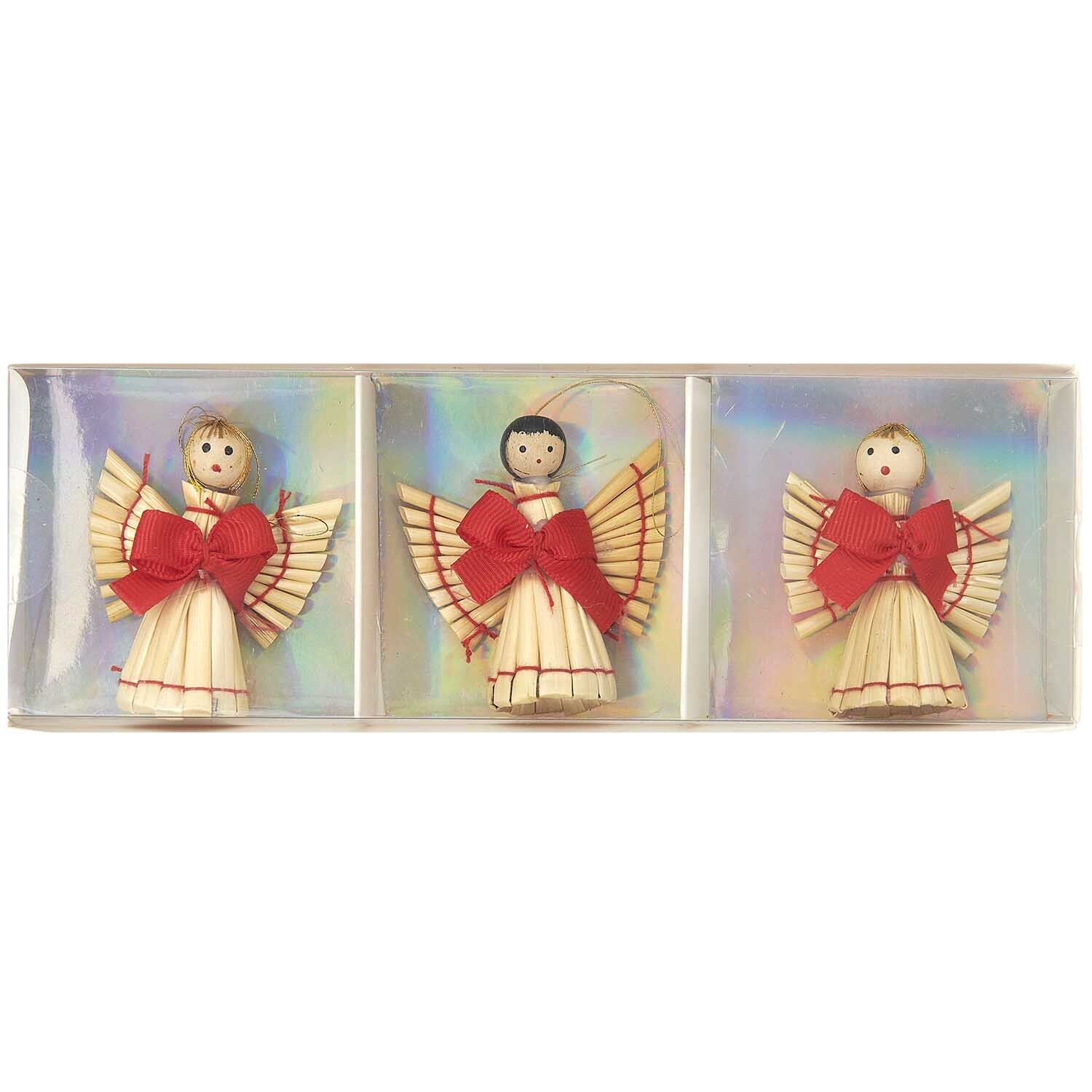 Strohengel-Set 5,5x5cm Strohengel-Set 5,5x5cm