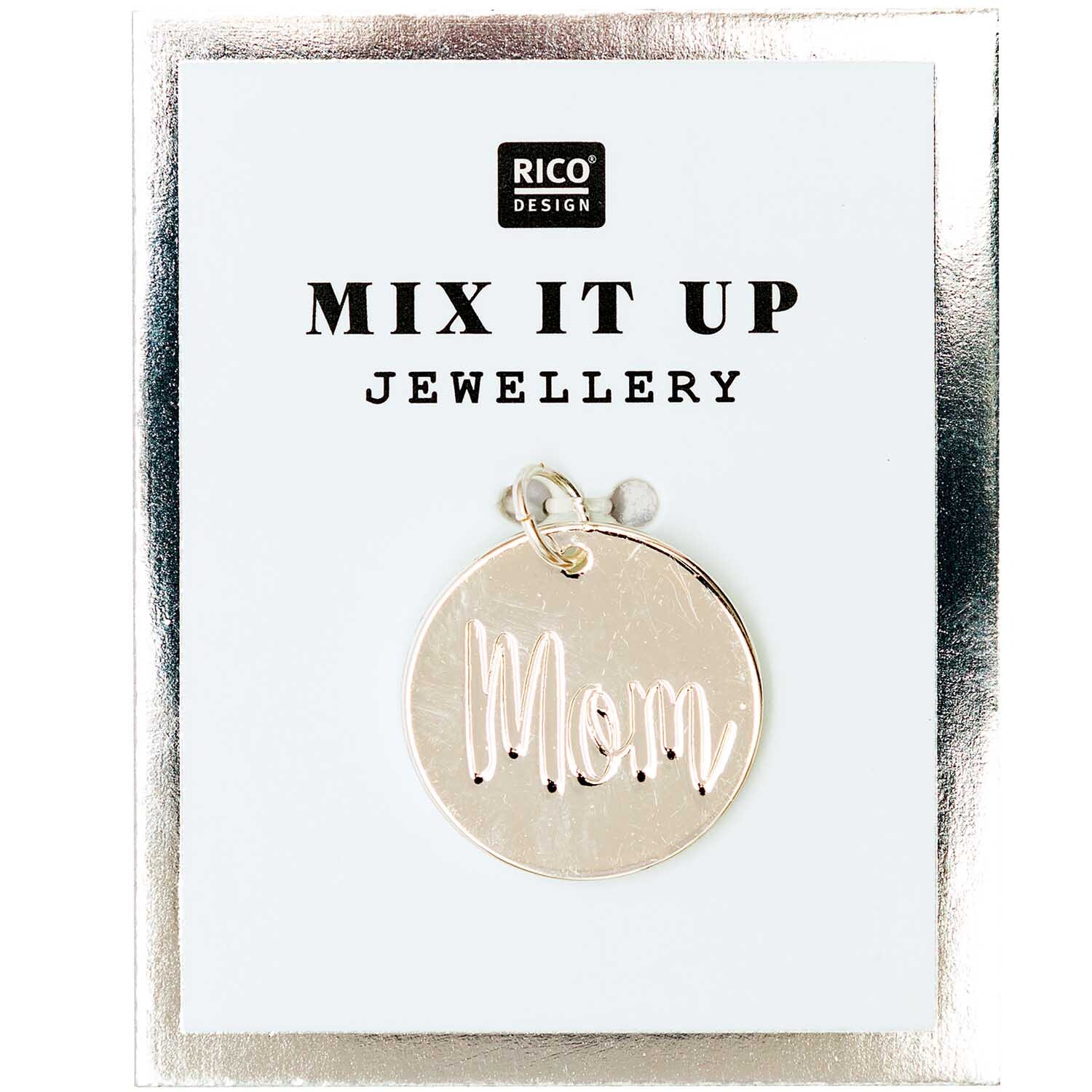 Mix it Up - Jewellery Anhänger Scheibe Mom silber Ø17mm Mix it Up - Jewellery Anhänger Scheibe Mom silber Ø17mm