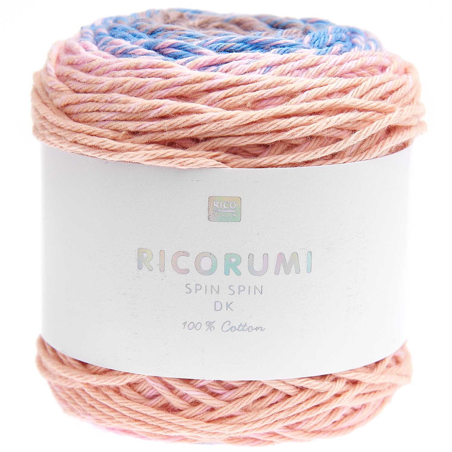Ricorumi Spin Spin dk: Weiches Garn in Pastelltönen von Rico Design, ideal für Ethno-Projekte, 50g.