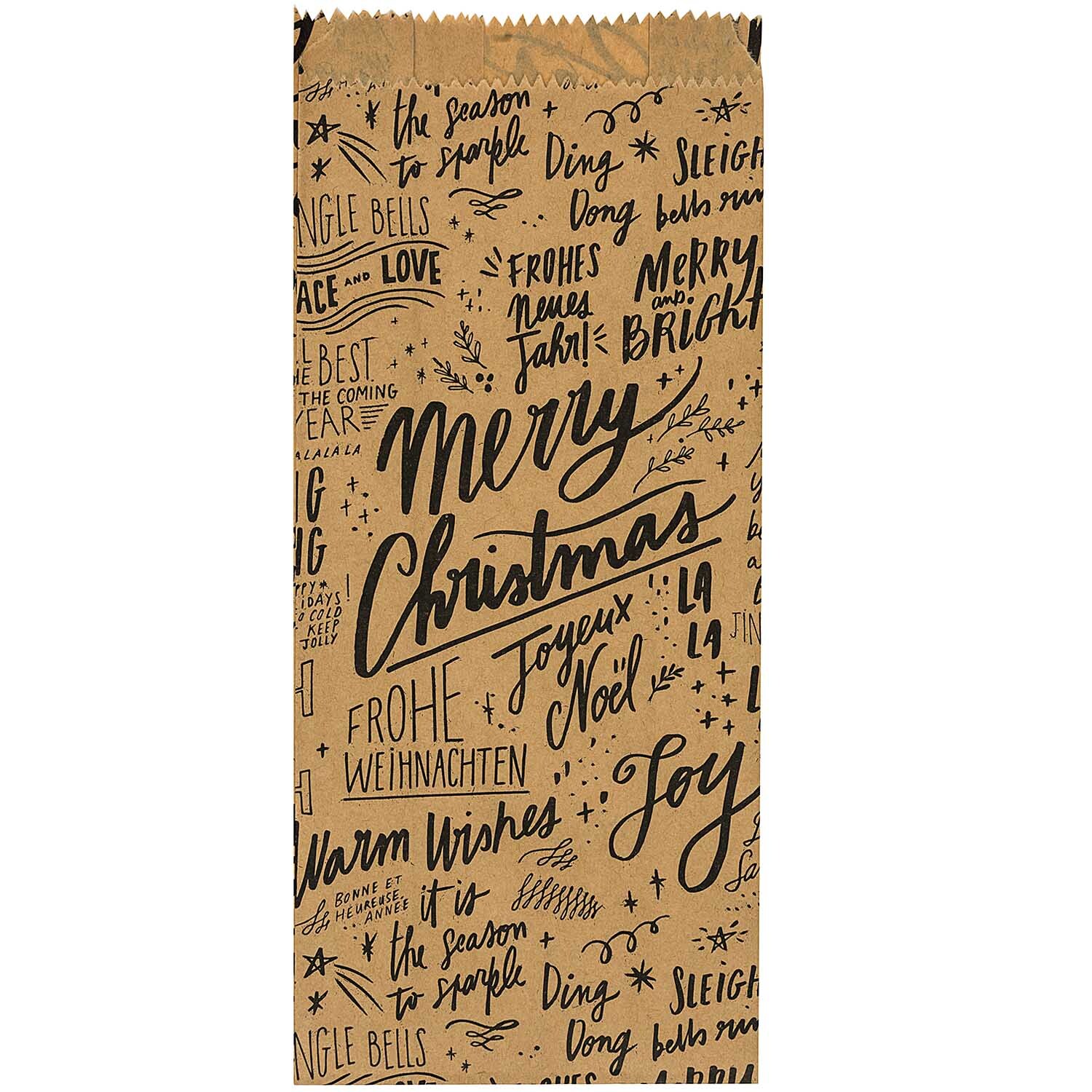 Paper Poetry Bastelset Papiertüten-Sterne Jolly Christmas groß