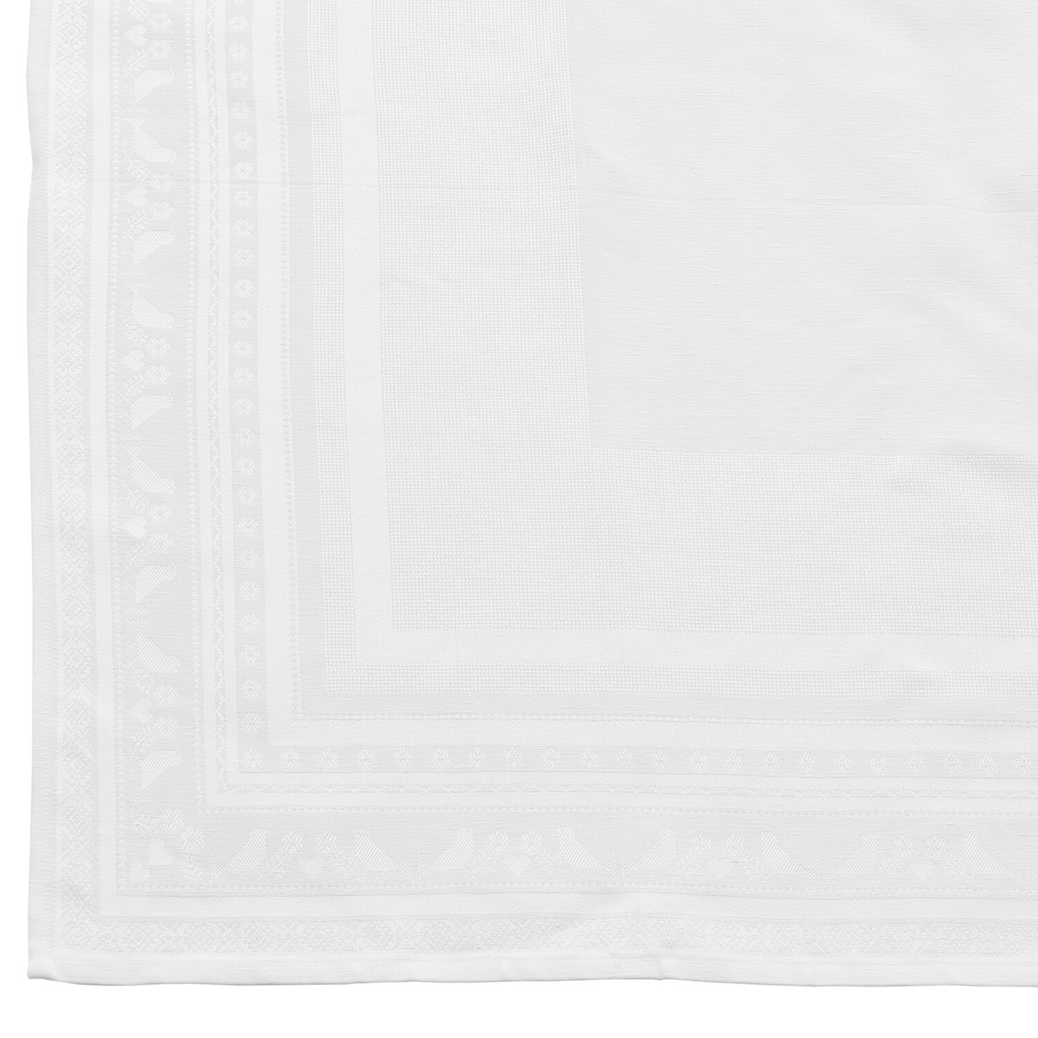 Tischdecke zum Besticken weiß 92x92cm von Rico Design