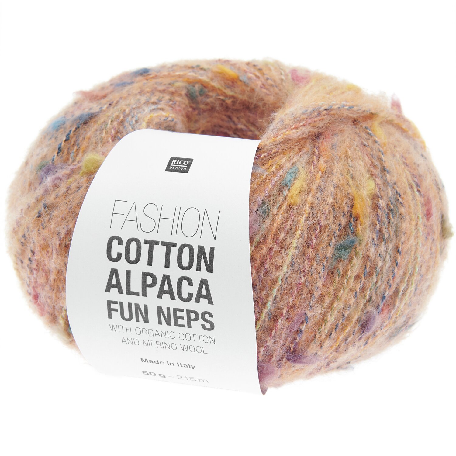 Fashion Cotton Alpaca Fun Neps 50g 215m Farbe Apricot von Rico Design