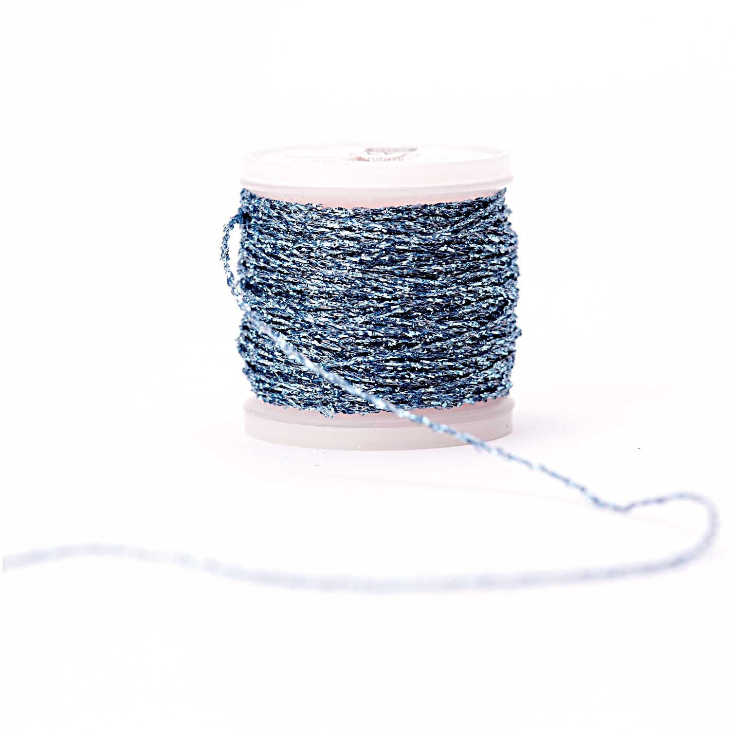 Sticktwist Metallic No. 10 40m Farbe Blau von Rico Design