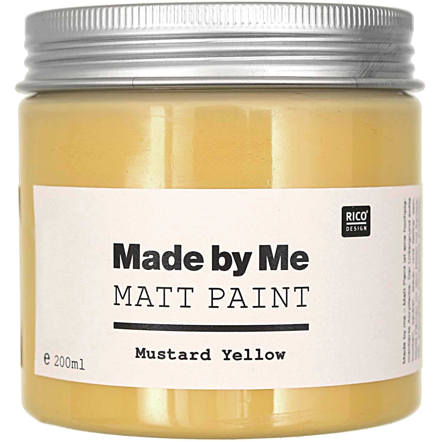 Matt Paint 200ml Farbe Mustard Yellow von Rico Design