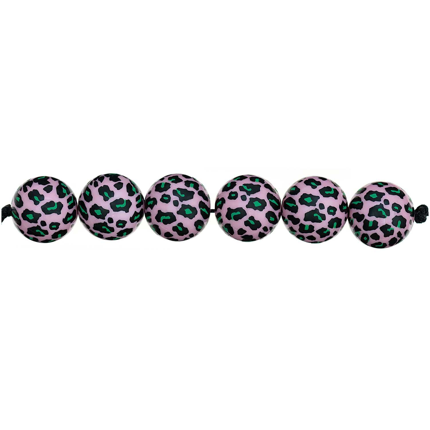 Perlen Acid Leo 16mm 6 Stück Perlen Acid Leo 16mm 6 Stück
