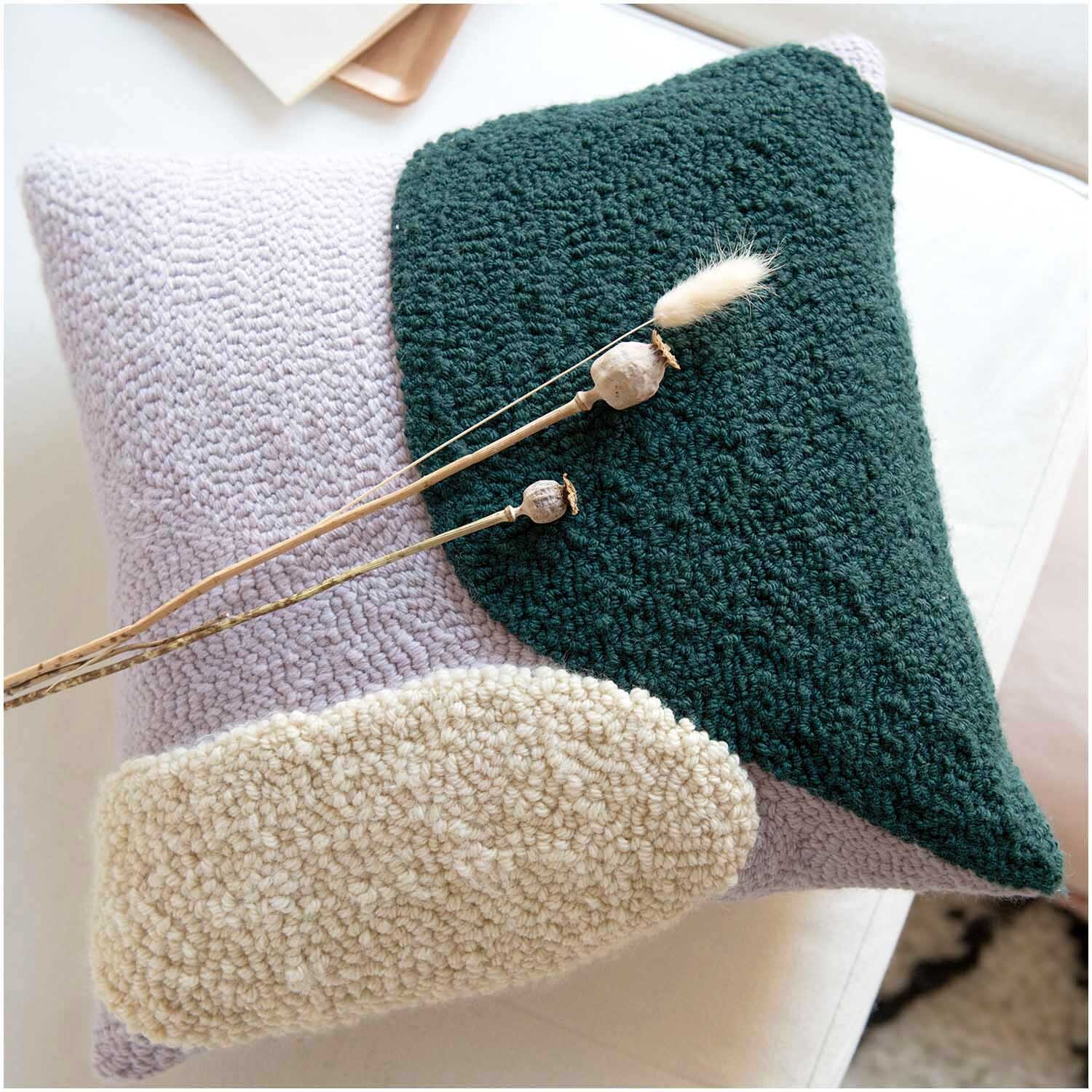 Punch Needle Packung Kissen lavendel inkl. Punch Needle Punch Needle Packung Kissen lavendel inkl. Punch Needle
