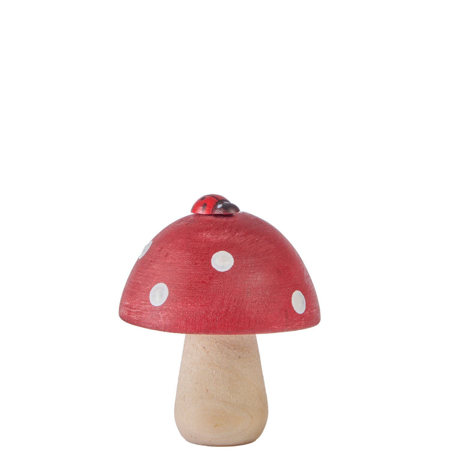 Holz Fliegenpilz Rot-Natur 4,4x5,2x4,4cm von Rico Design