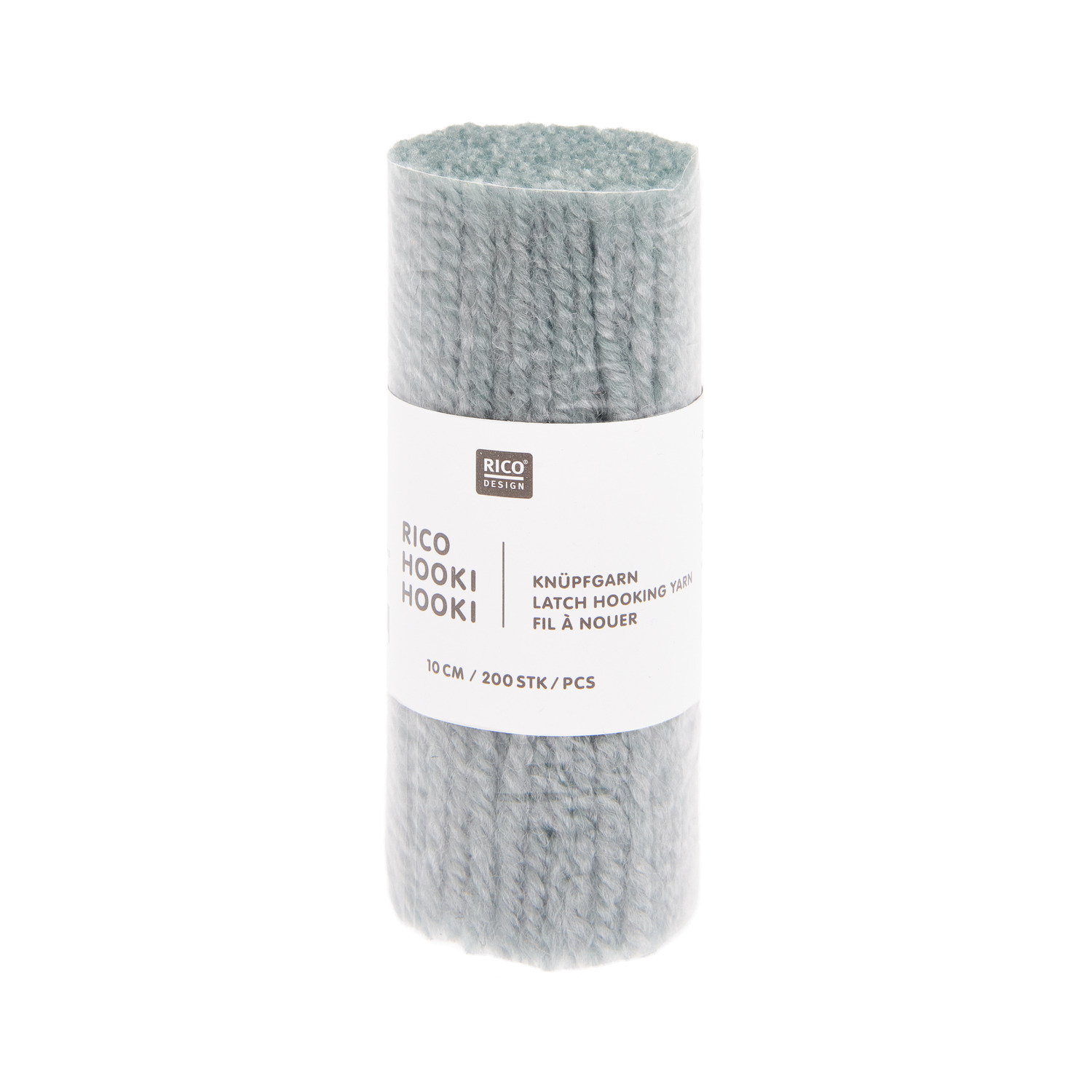 Rico Hooki Hooki Knüpfgarn 10cm Farbe Eisblau von Rico Design Rico Hooki Hooki Knüpfgarn in Eisblau, 10cm, von Rico Design. Weiches Garn, ideal zum Knüpfen.